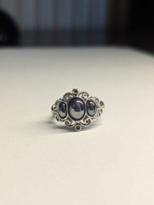 Costume Jewellery Silver Tone Reflective Ring | Size K-L