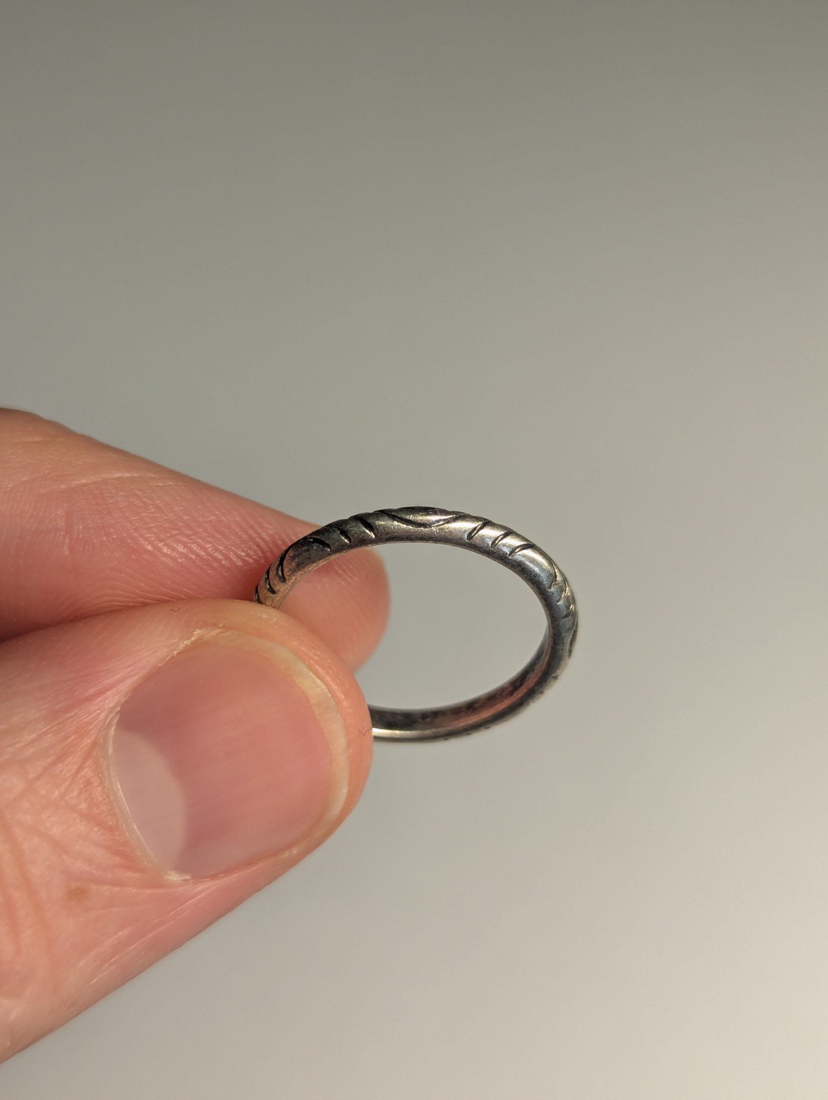 Costume Jewellery Simple Line Design Band Ring Size K 1/2