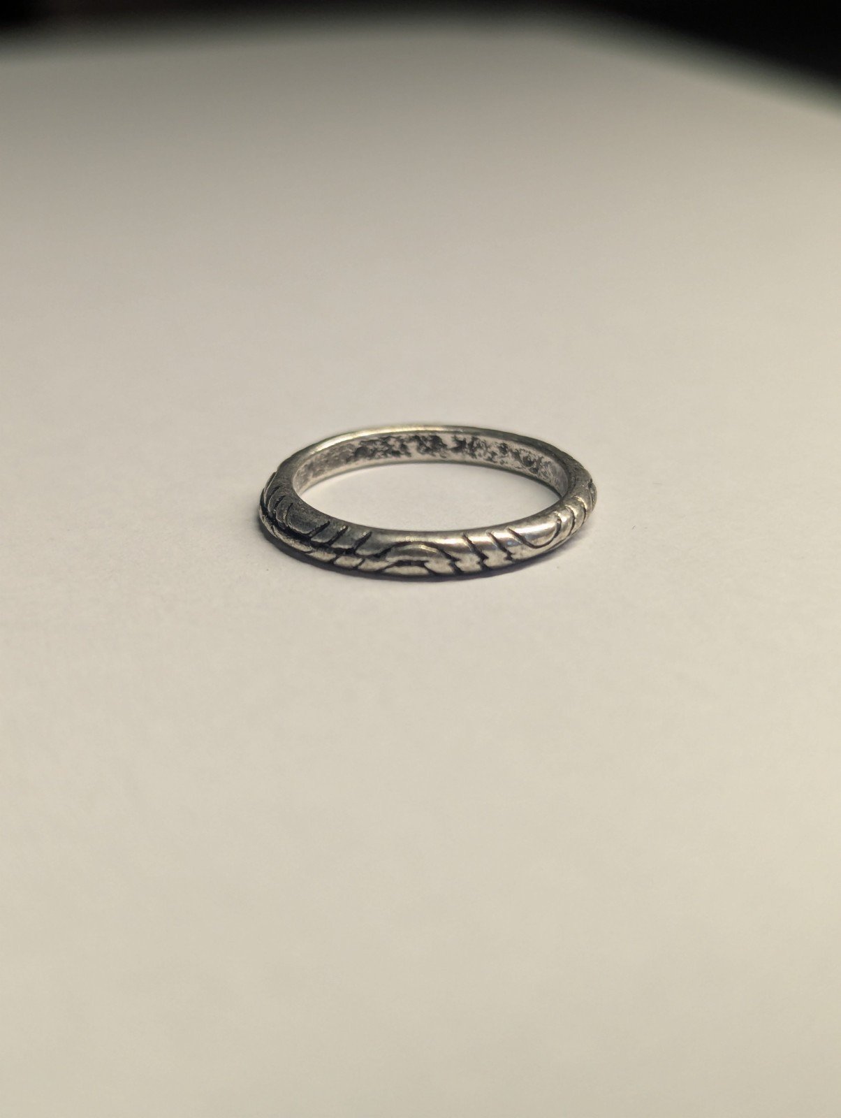 Costume Jewellery Simple Line Design Band Ring Size K 1/2 - Image 2