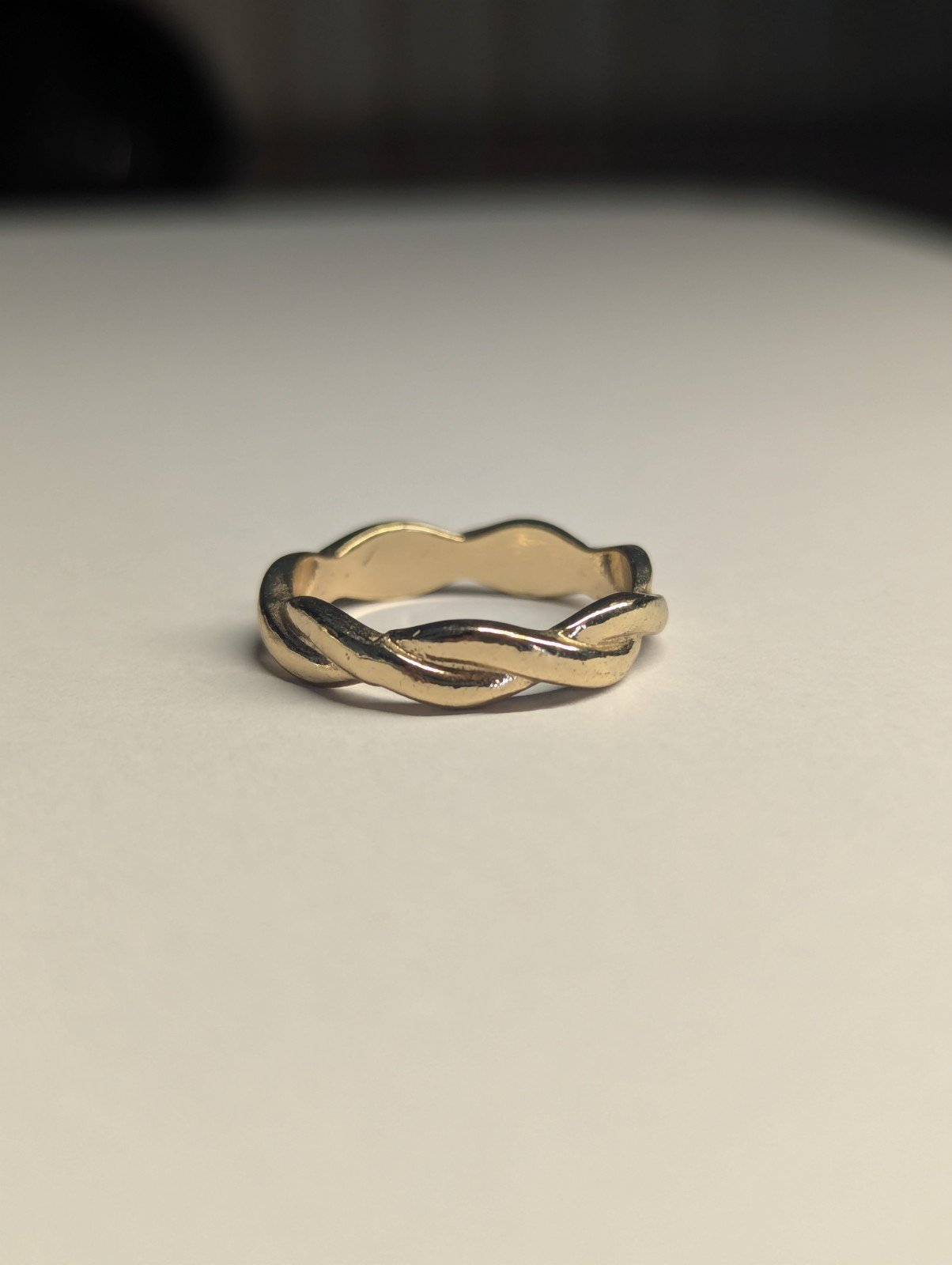 Costume Jewellery Gold Tone Entwined Wrap Ring | Size R