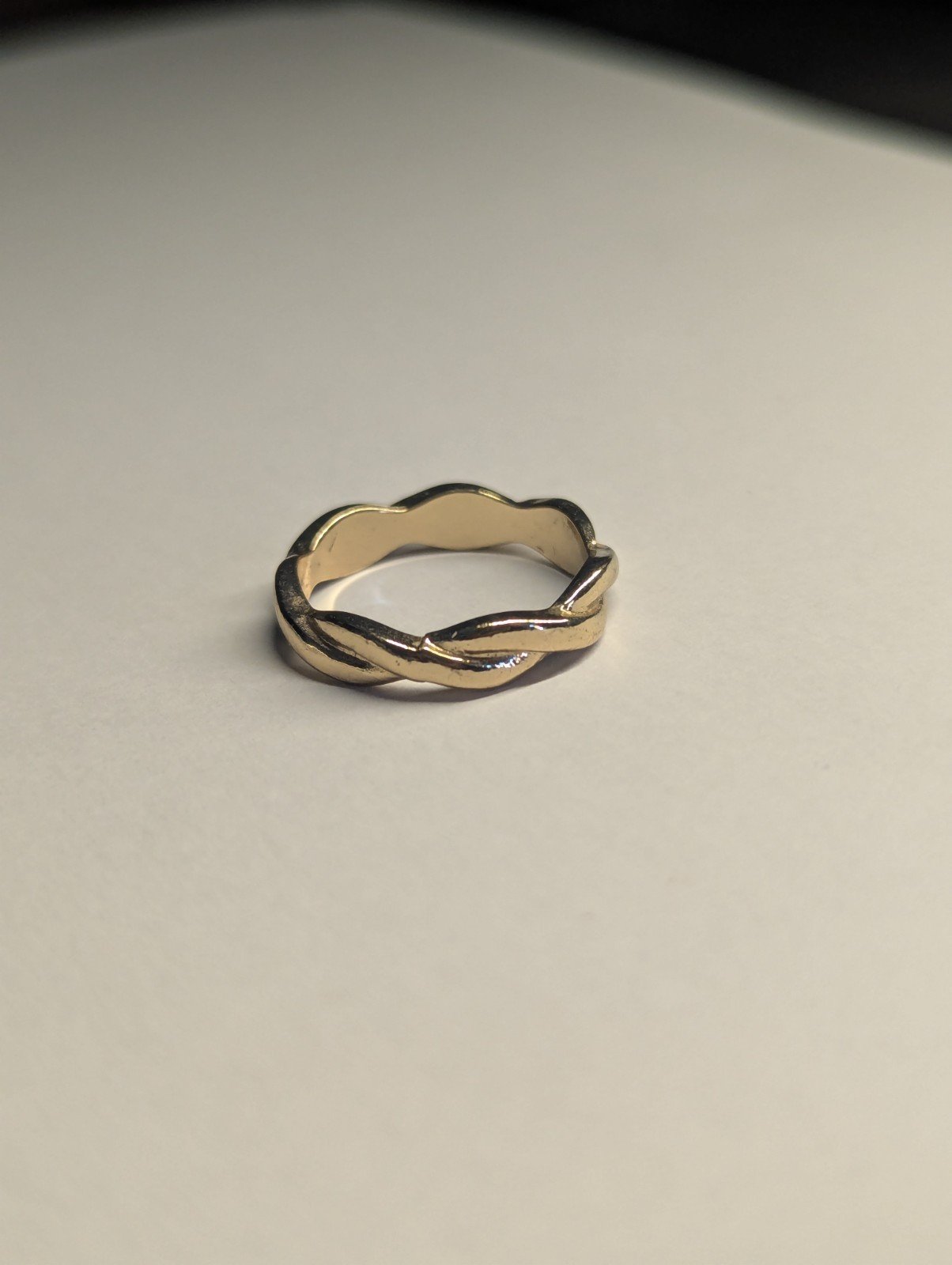 Costume Jewellery Gold Tone Entwined Wrap Ring | Size R - Image 2