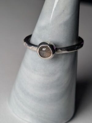 Vintage Sterling Silver Moonstone Ring | Size T 1/2 | 925 Silver
