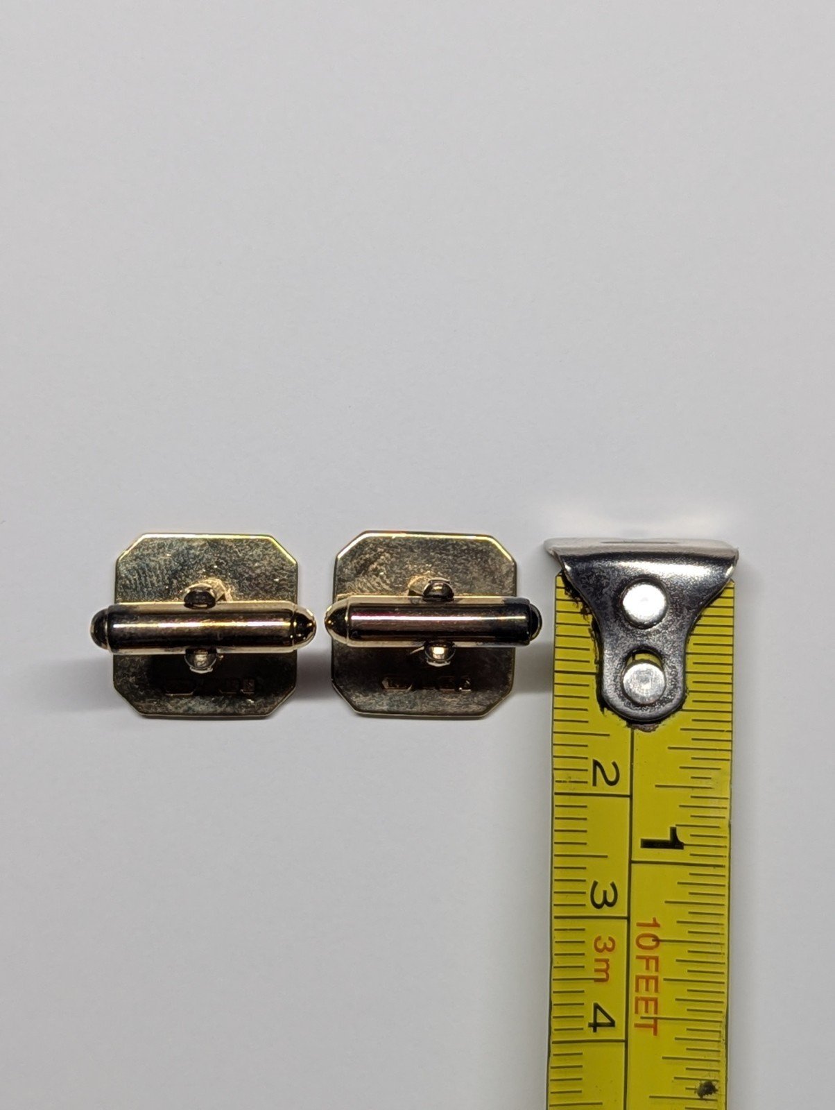 Vintage Sterling Silver Gold Plated Blue Enamel Masonic cufflinks | 925 Silver - Image 4