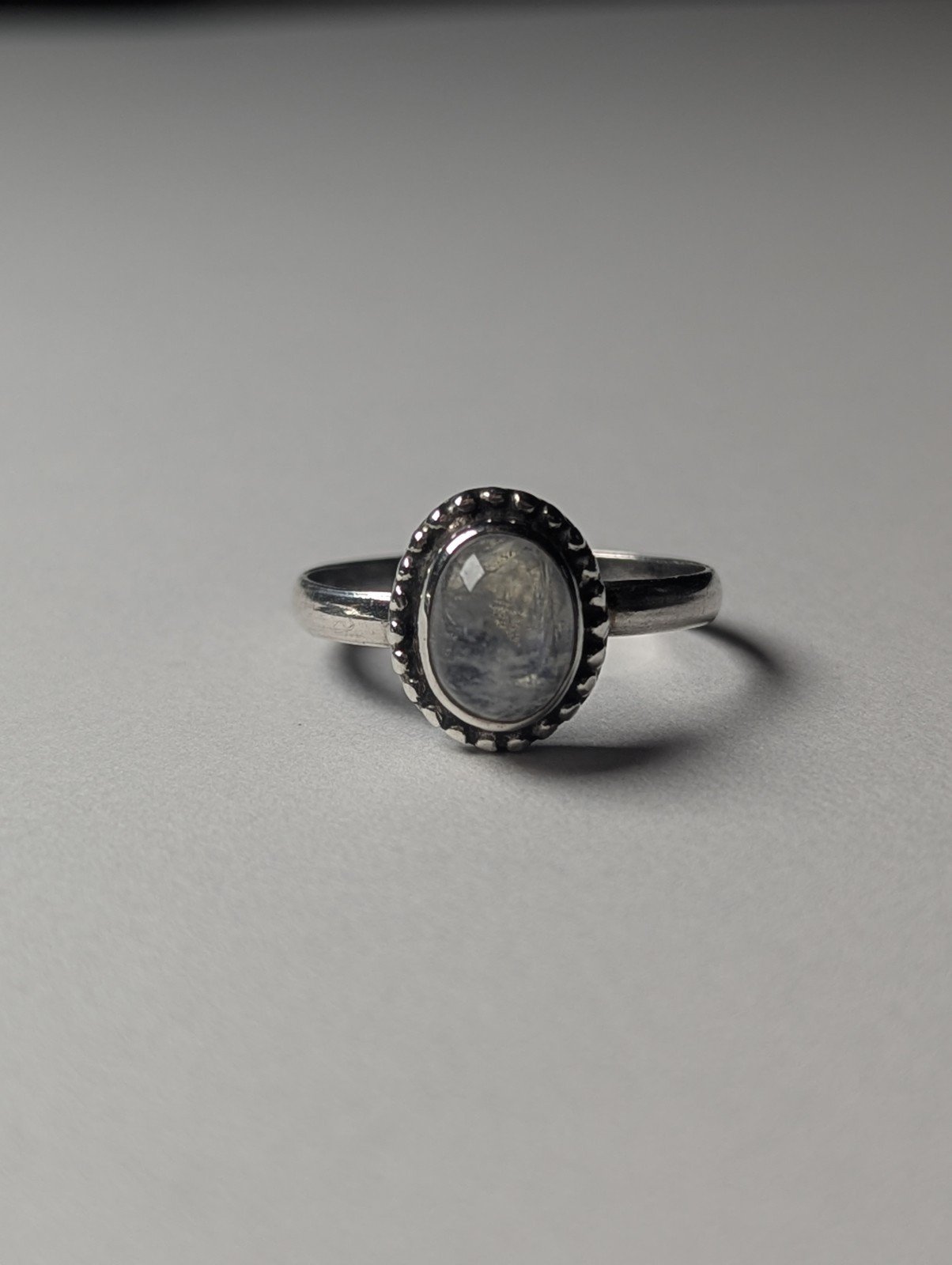 Vintage Sterling Silver Moonstone Ring | Size O | 925 Silver | Moon Stone Ring - Image 3