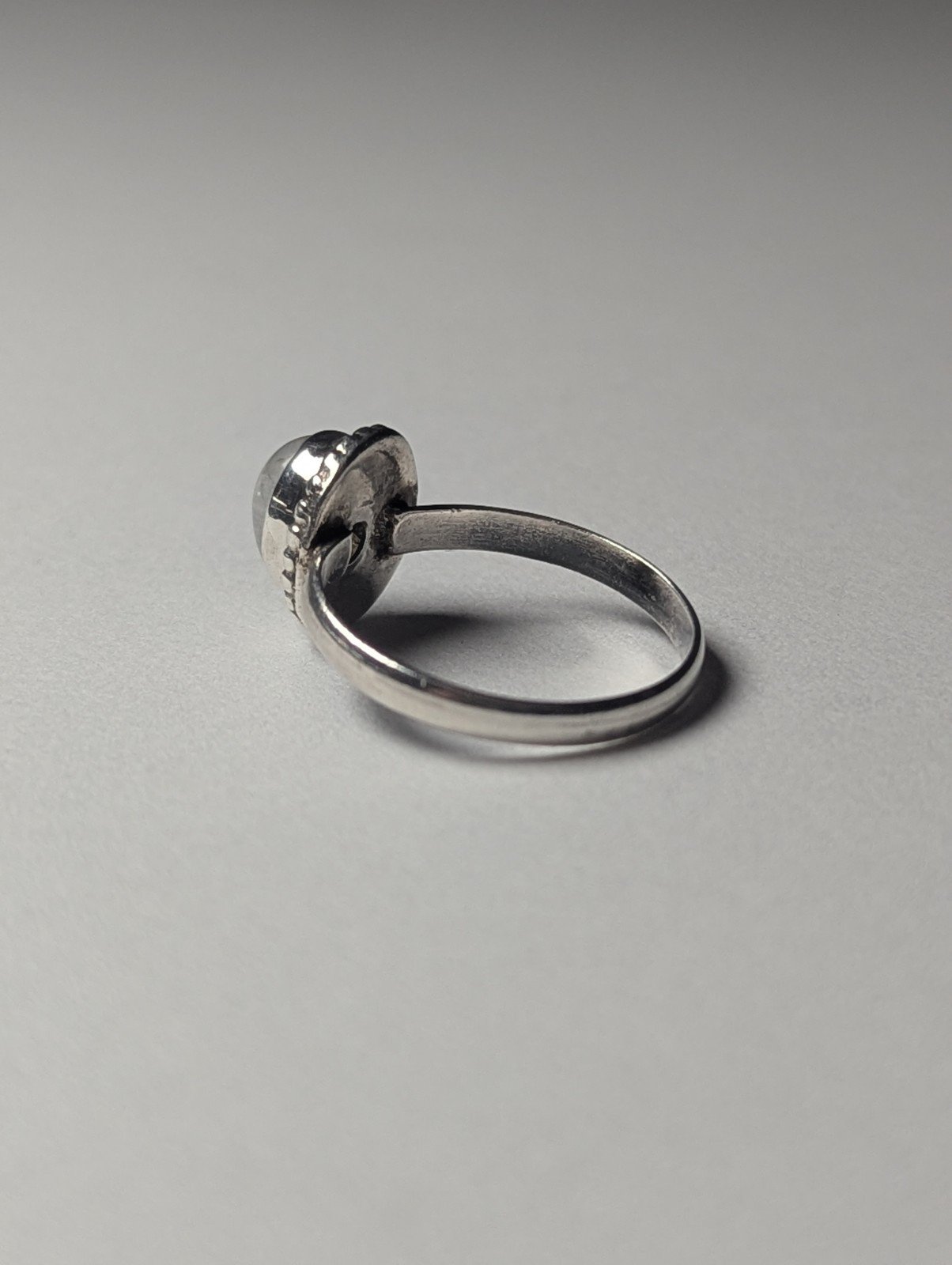 Vintage Sterling Silver Moonstone Ring | Size O | 925 Silver | Moon Stone Ring - Image 6