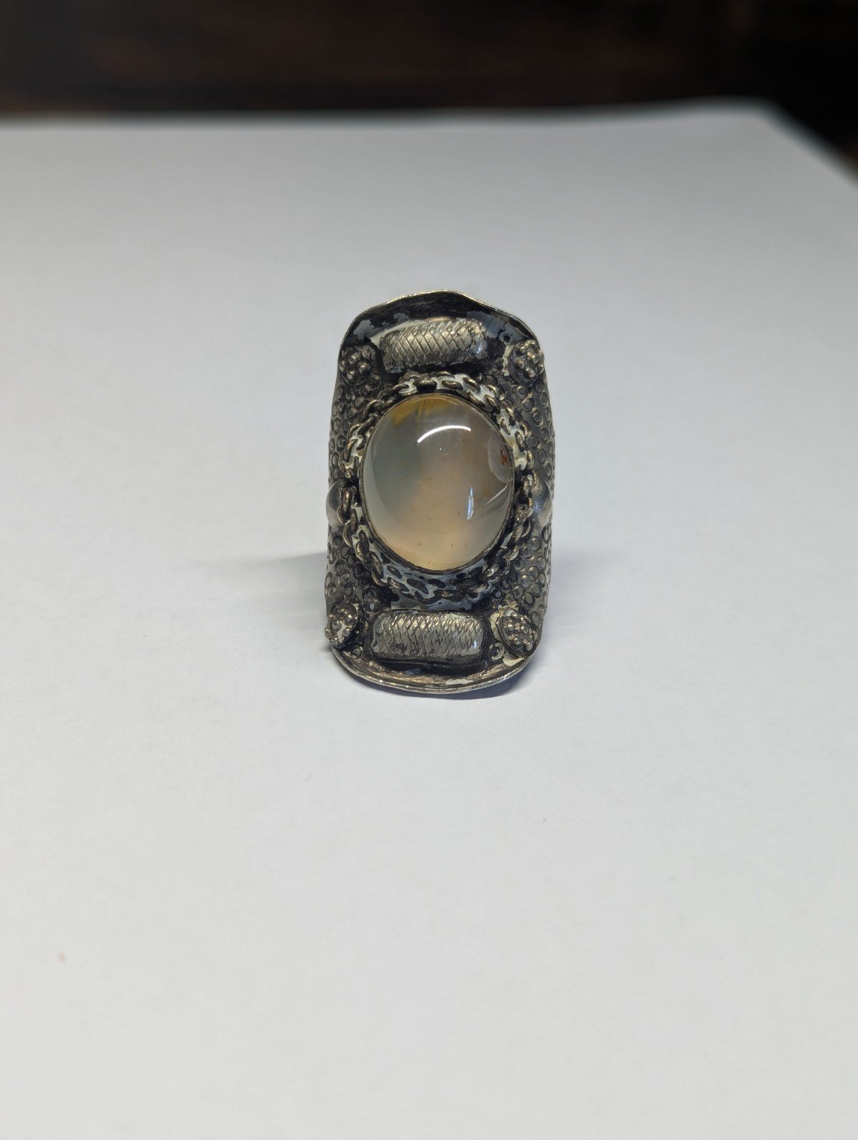 Vintage Costume Jewellery Gemstone Ring | Size N (Resizable See Photos) - Image 2