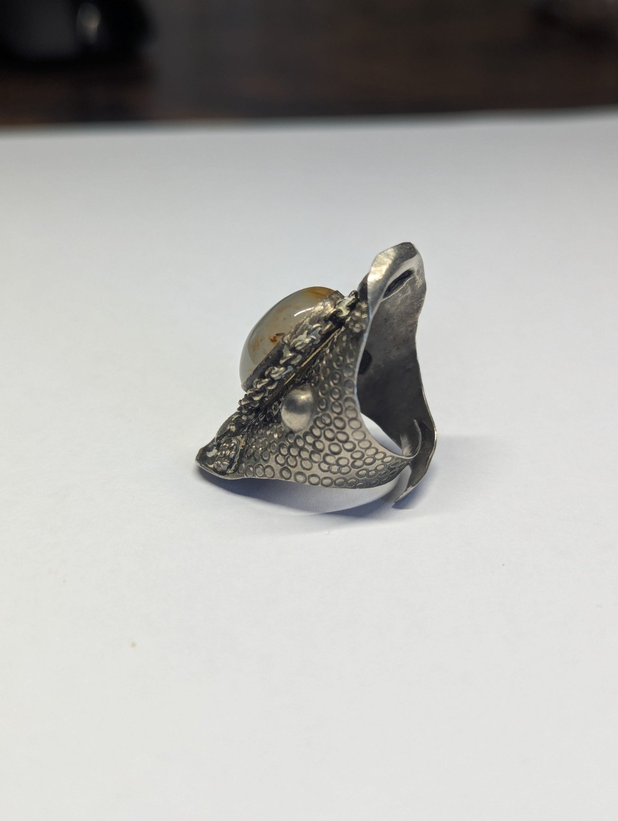 Vintage Costume Jewellery Gemstone Ring | Size N (Resizable See Photos) - Image 5