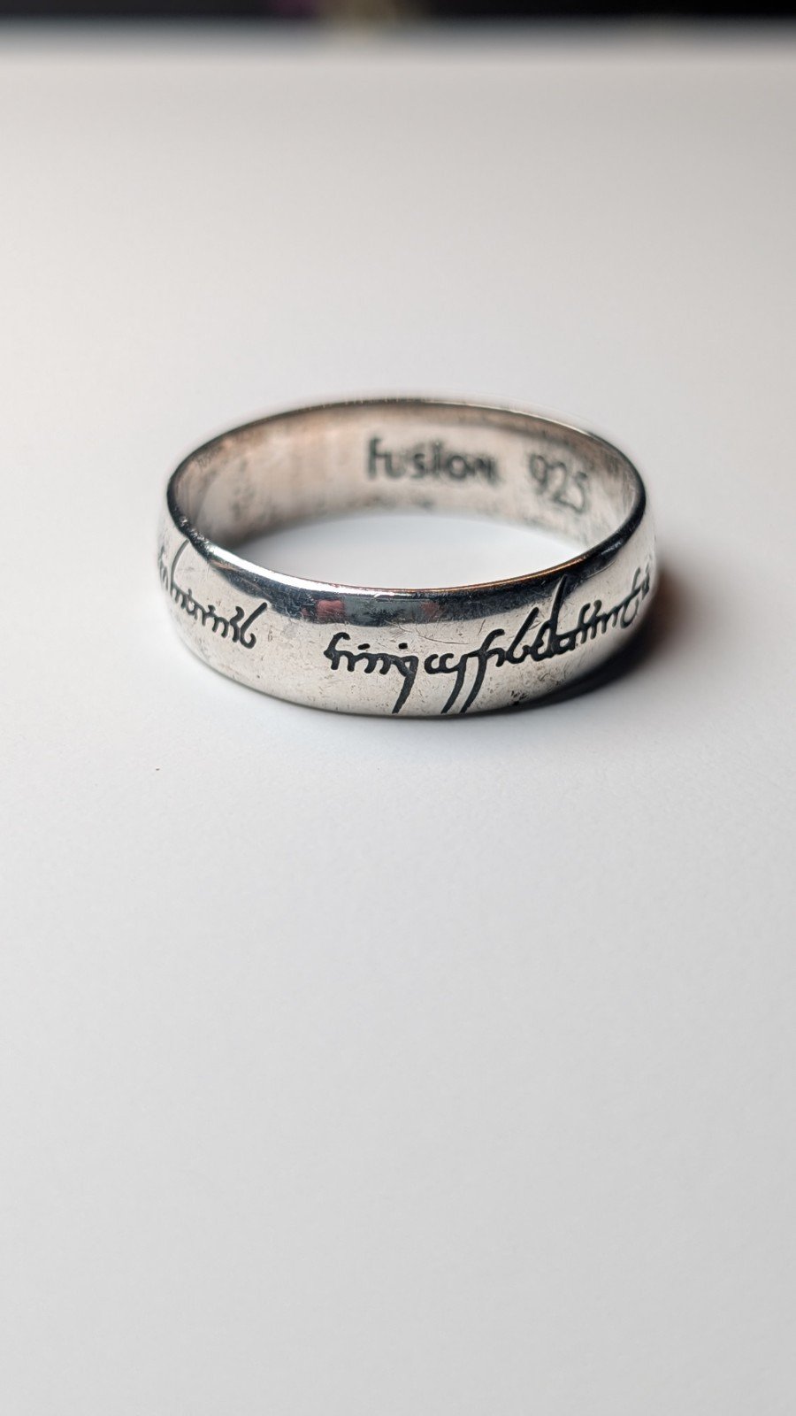 Vintage Sterling Silver Fusion Lord Of The Rings Ring | Size Z + 5 | LOTR Ring