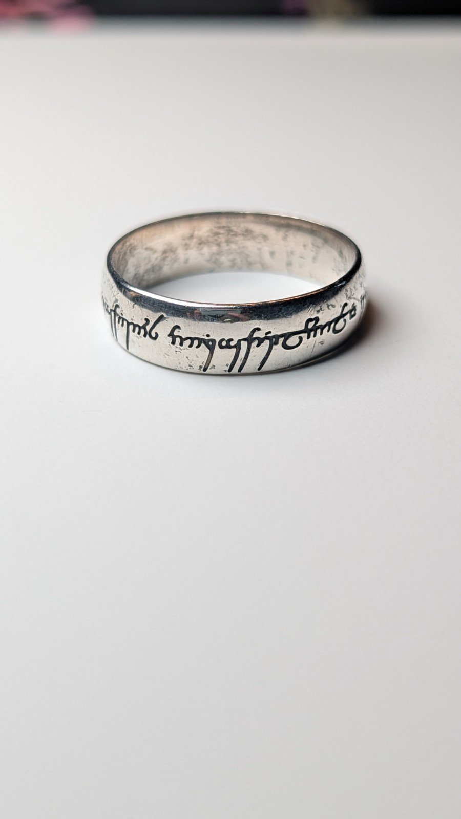 Vintage Sterling Silver Fusion Lord Of The Rings Ring | Size Z + 5 | LOTR Ring - Image 2