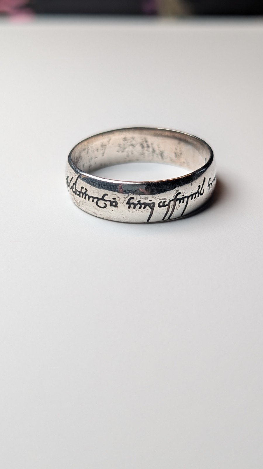 Vintage Sterling Silver Fusion Lord Of The Rings Ring | Size Z + 5 | LOTR Ring - Image 3