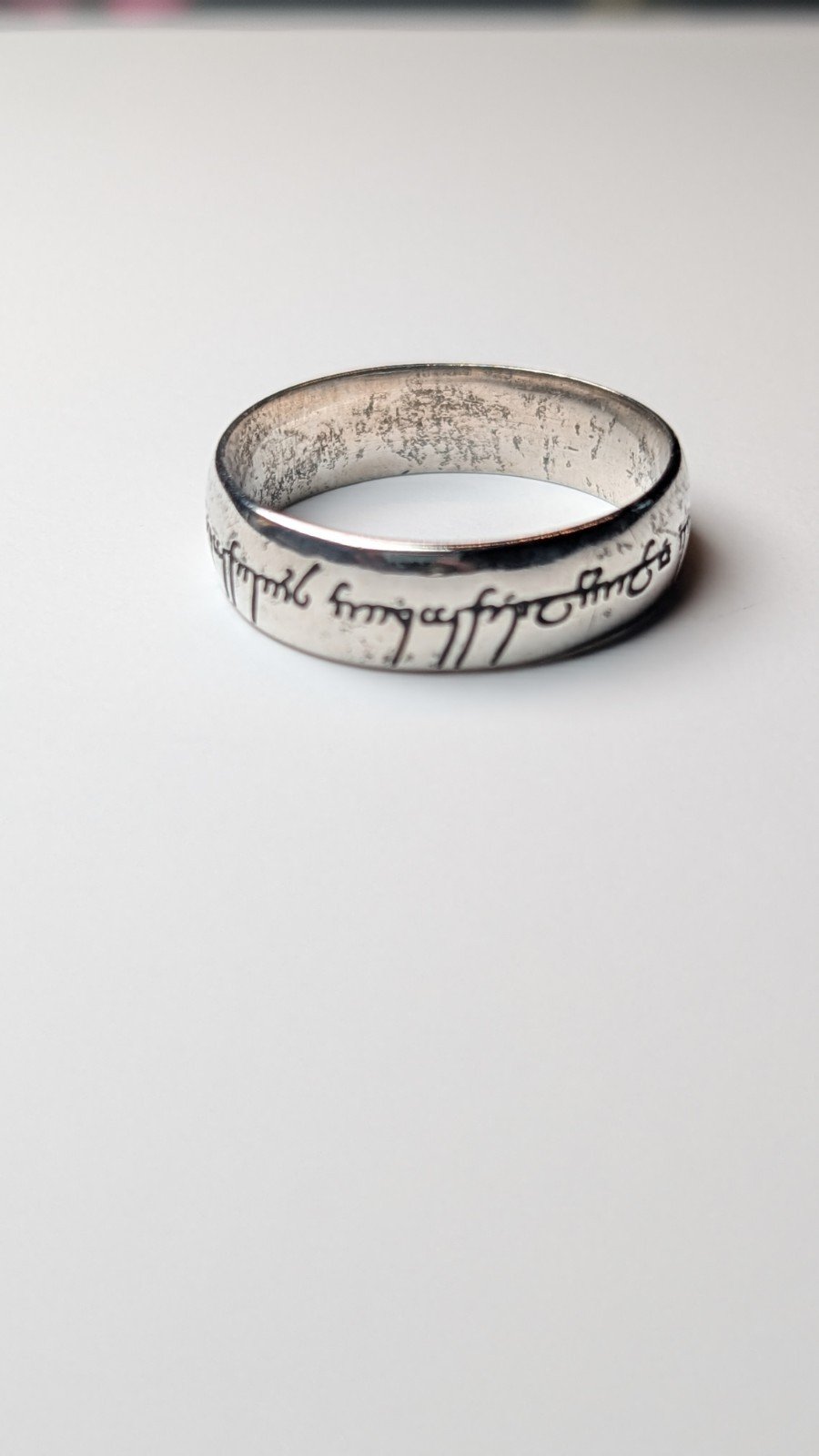 Vintage Sterling Silver Fusion Lord Of The Rings Ring | Size Z + 5 | LOTR Ring - Image 5