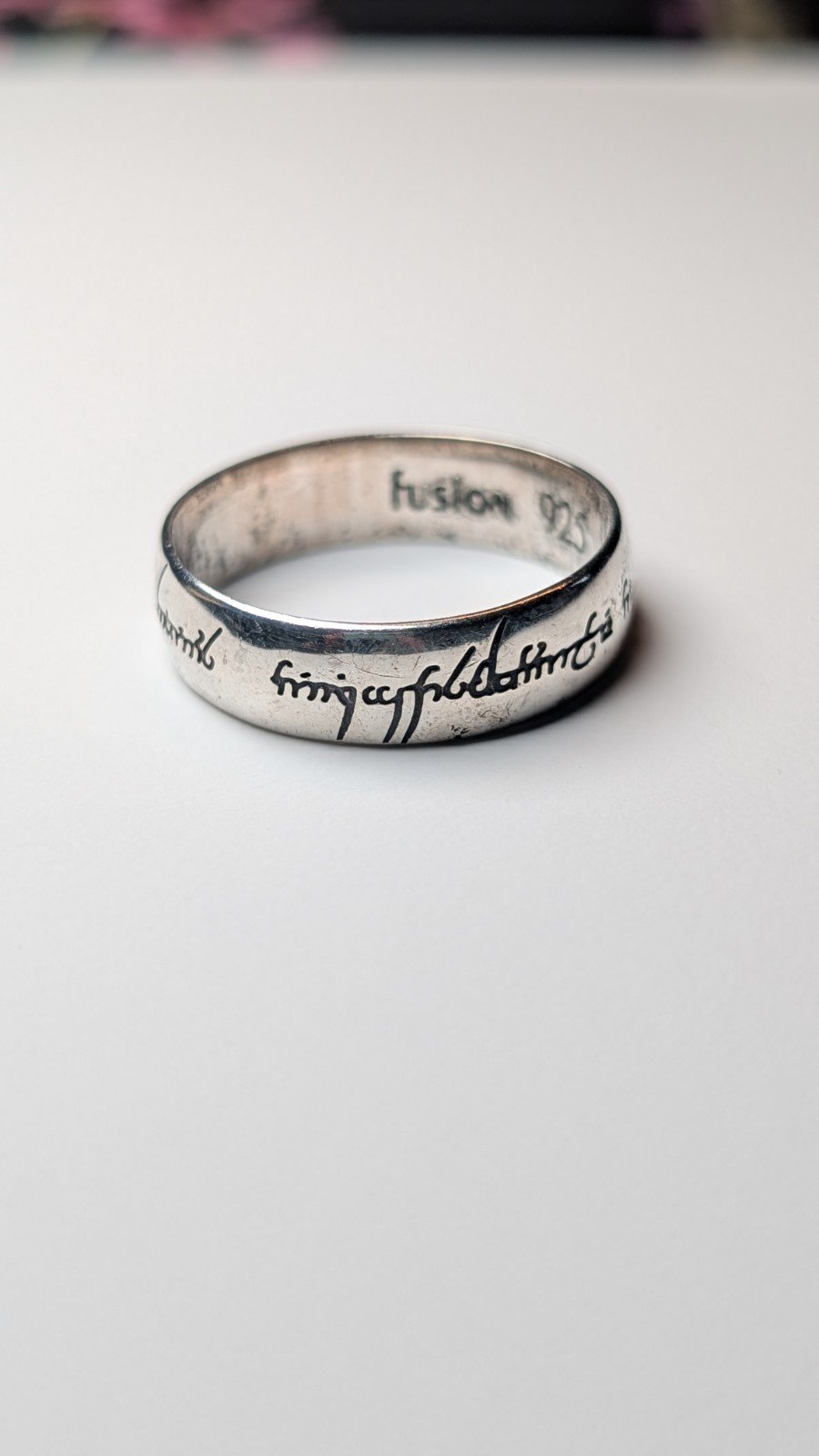 Vintage Sterling Silver Fusion Lord Of The Rings Ring | Size Z + 5 | LOTR Ring - Image 6