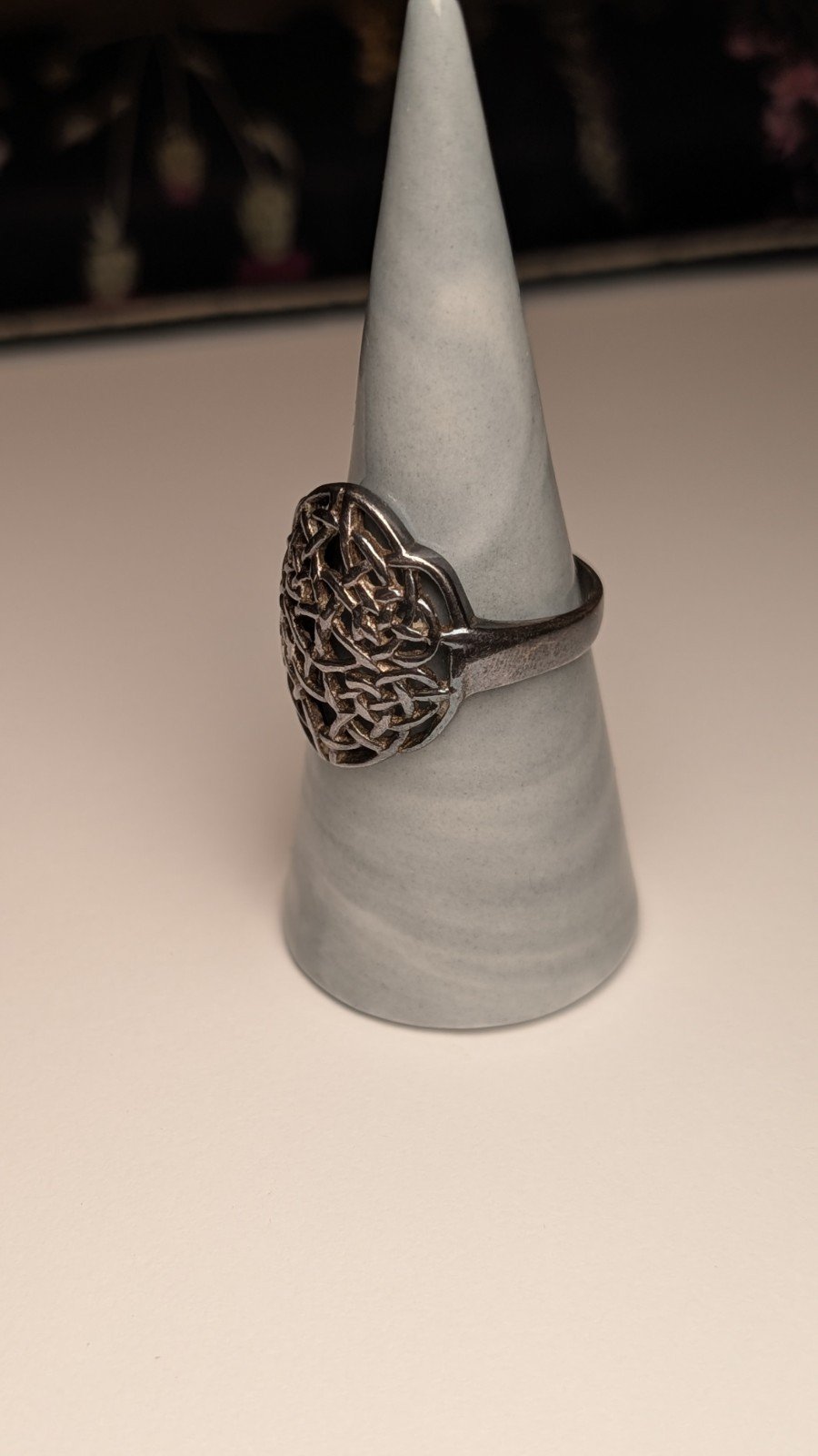 Vintage Sterling Silver Openwork Celtic Knot Ring | Size U | 925 - Image 5