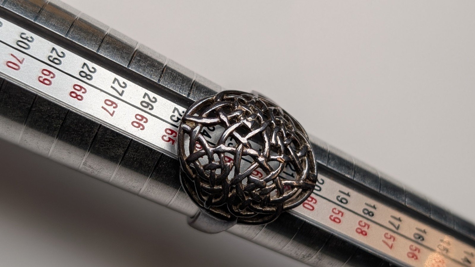 Vintage Sterling Silver Openwork Celtic Knot Ring | Size U | 925 - Image 8