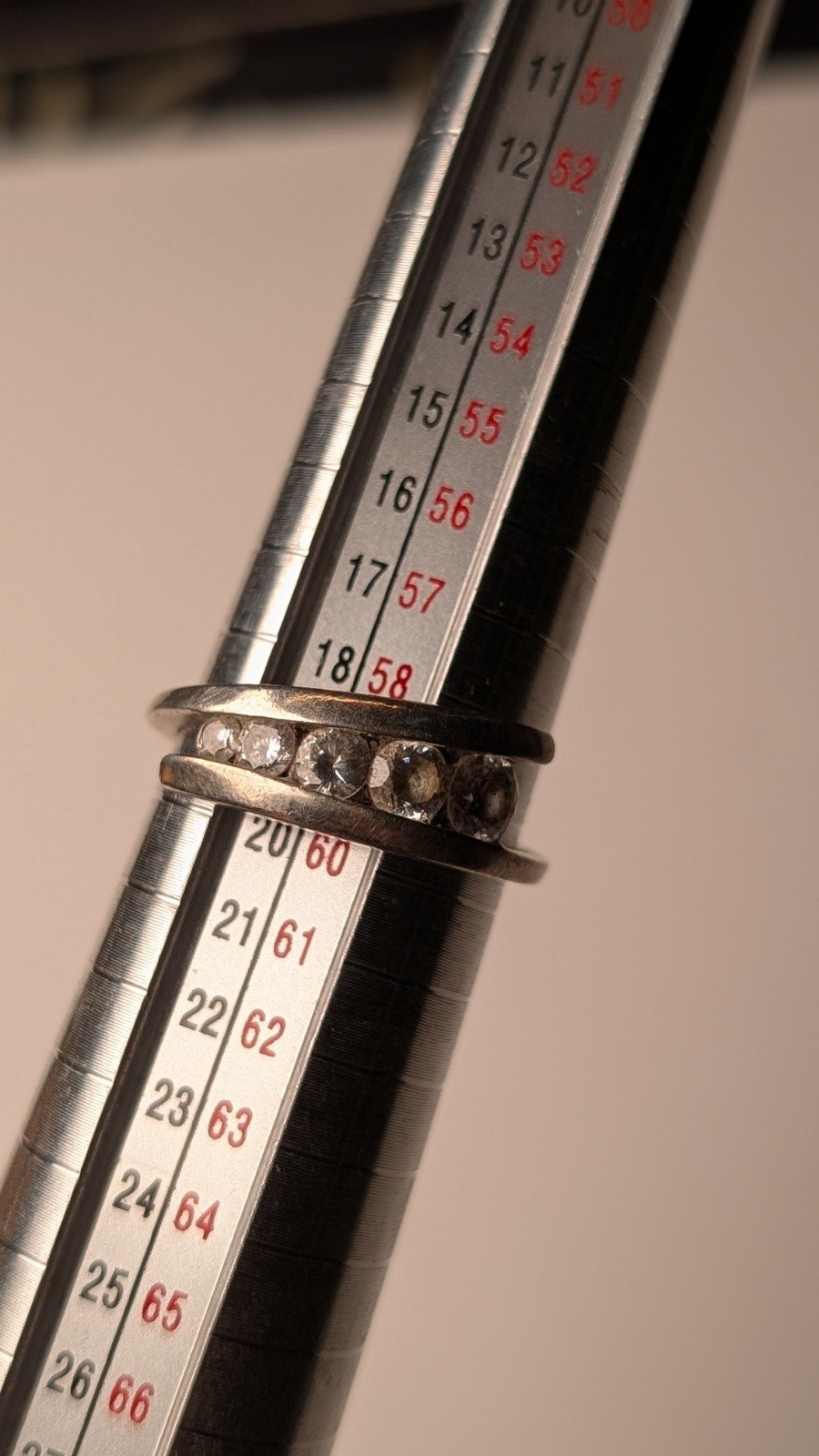 Vintage Sterling Silver CZ Gemstone Wrap Ring | Size R 1/2 | 925 Silver - Image 8