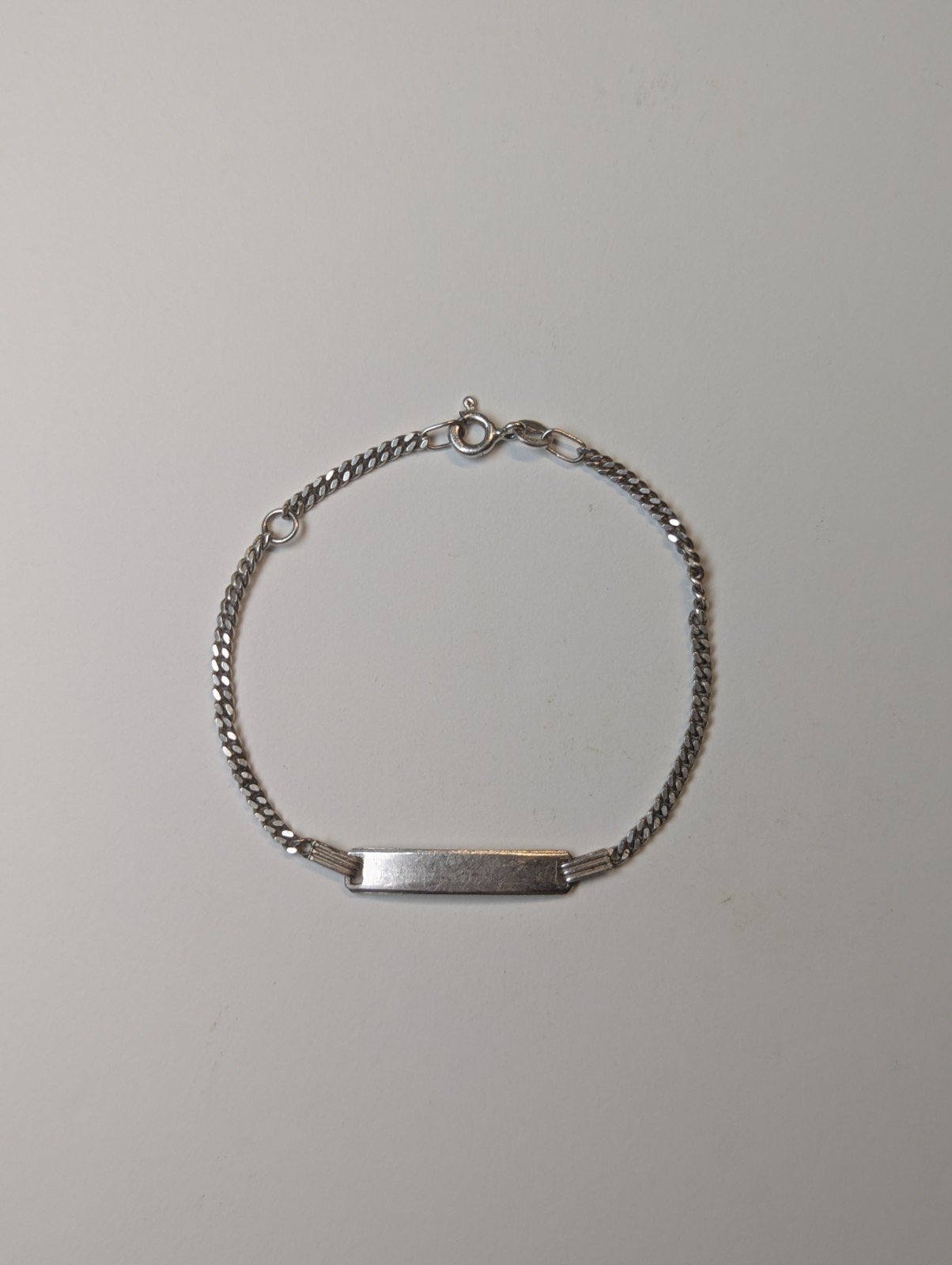 Vintage Sterling Silver Delicate ID Bracelet | 2.16g | 15.5cm | 925 Silver