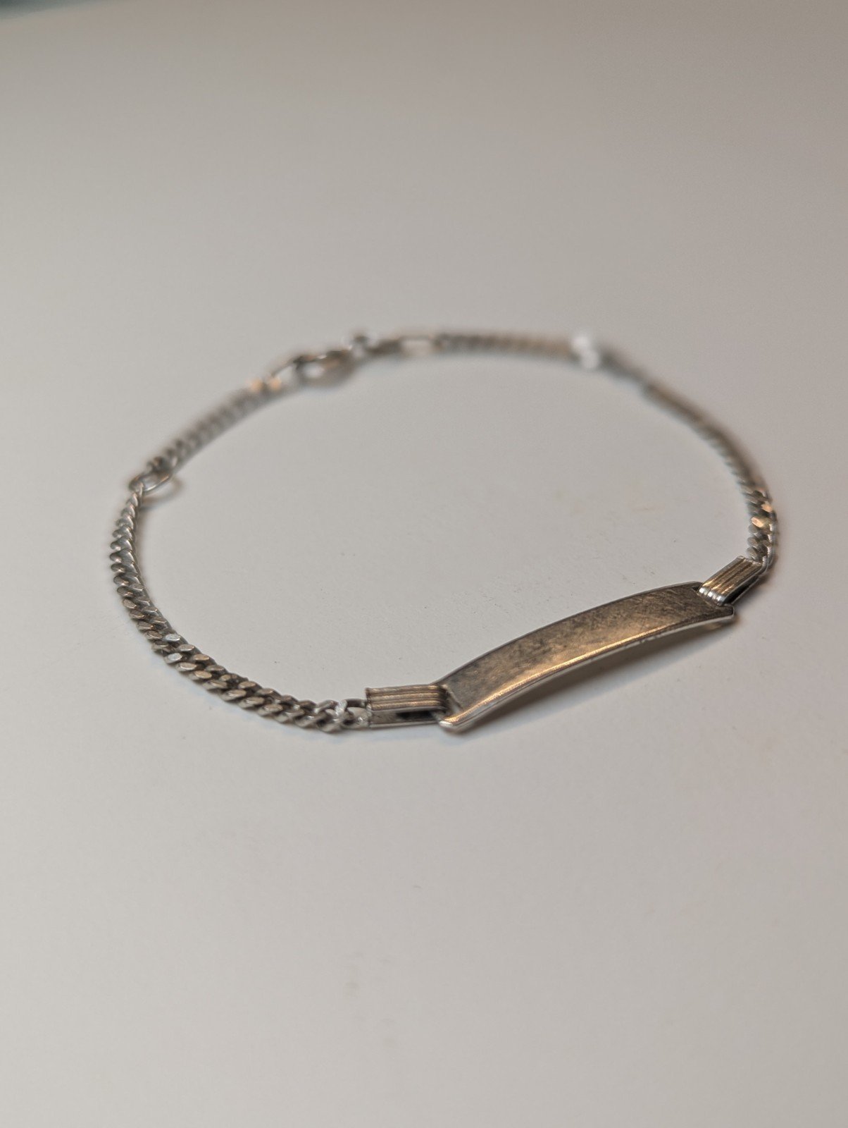 Vintage Sterling Silver Delicate ID Bracelet | 2.16g | 15.5cm | 925 Silver - Image 2