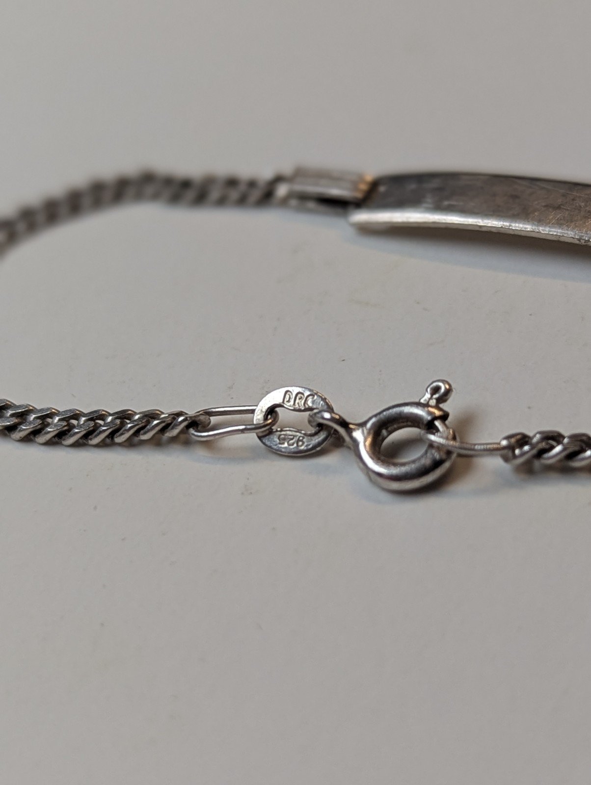 Vintage Sterling Silver Delicate ID Bracelet | 2.16g | 15.5cm | 925 Silver - Image 3