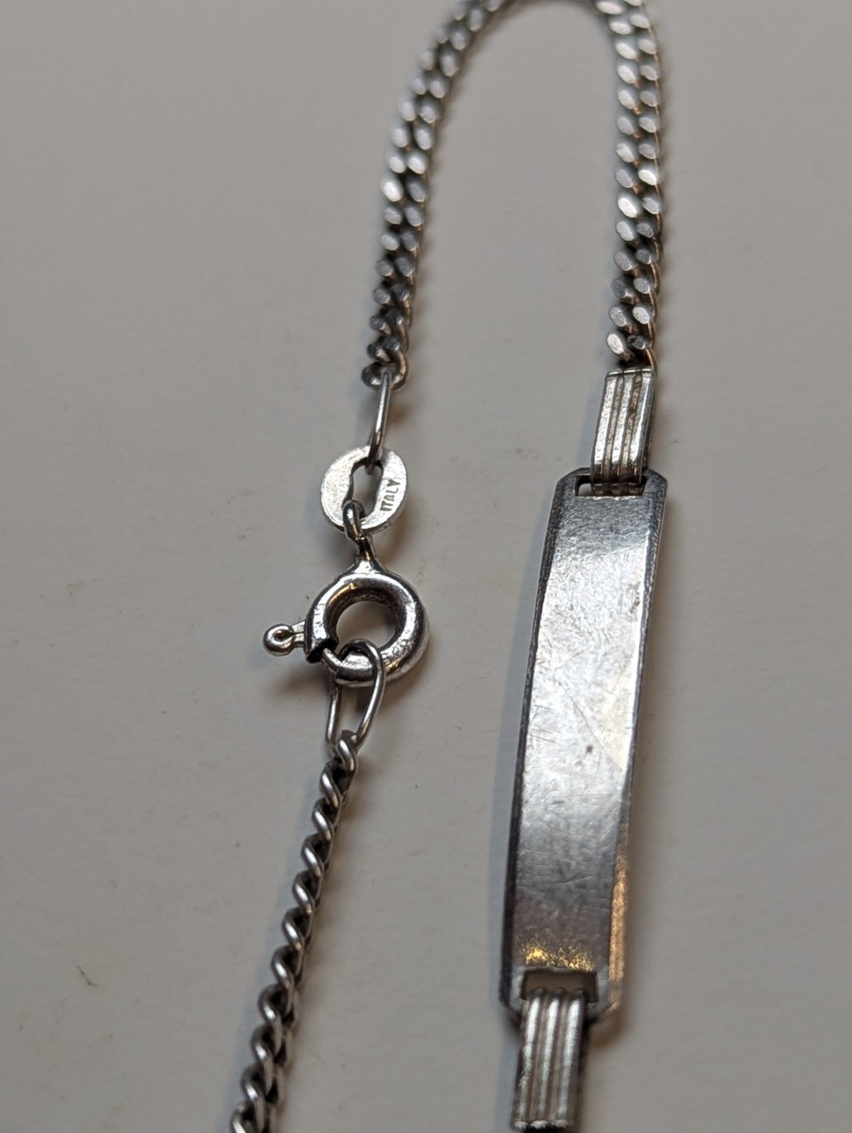 Vintage Sterling Silver Delicate ID Bracelet | 2.16g | 15.5cm | 925 Silver - Image 6