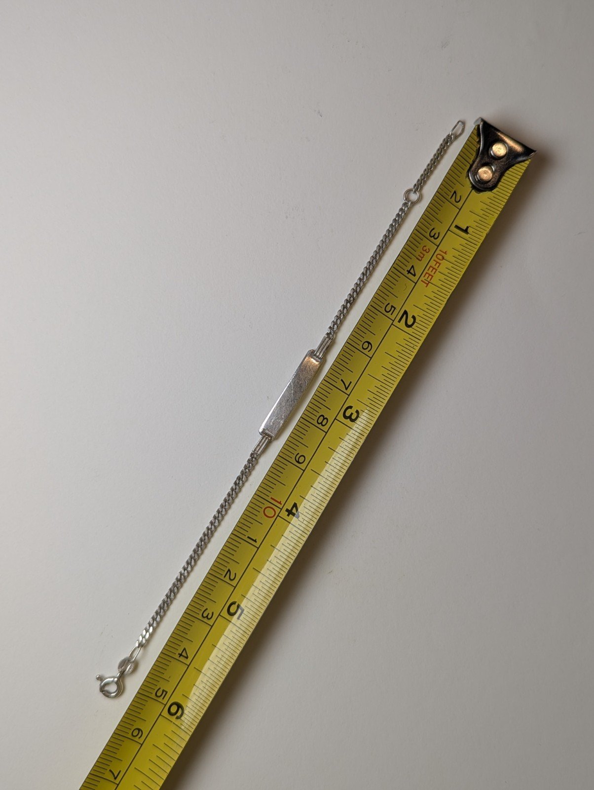 Vintage Sterling Silver Delicate ID Bracelet | 2.16g | 15.5cm | 925 Silver - Image 8