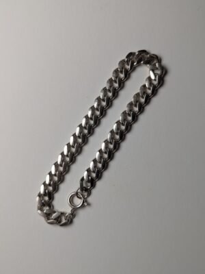 Vintage Sterling Silver Curb Link Bracelet | 19cm | 15g | 925 Silver