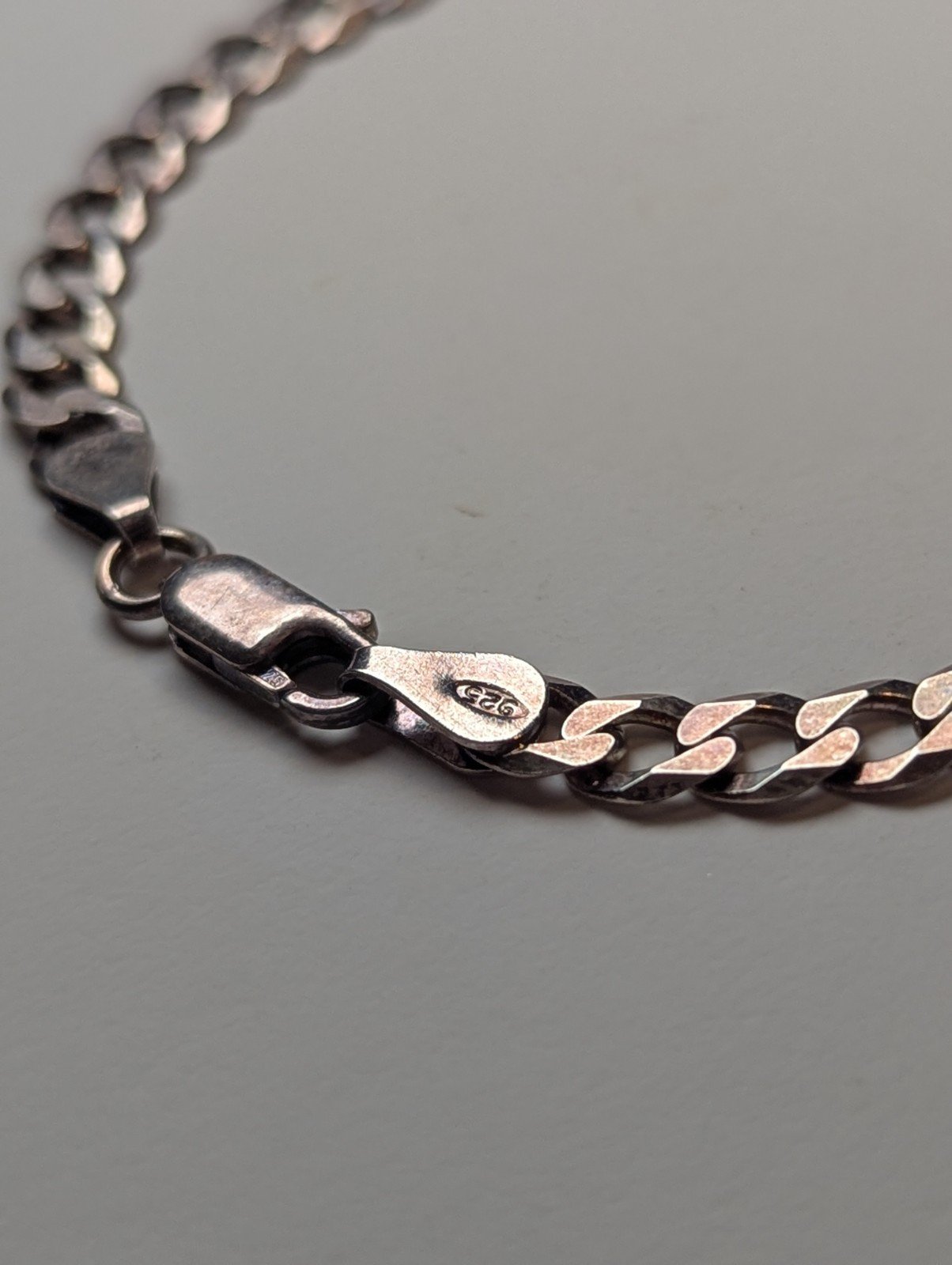Vintage Sterling Silver Curb Link Bracelet | 19.5cm | 5.9g | 925 Silver - Image 2