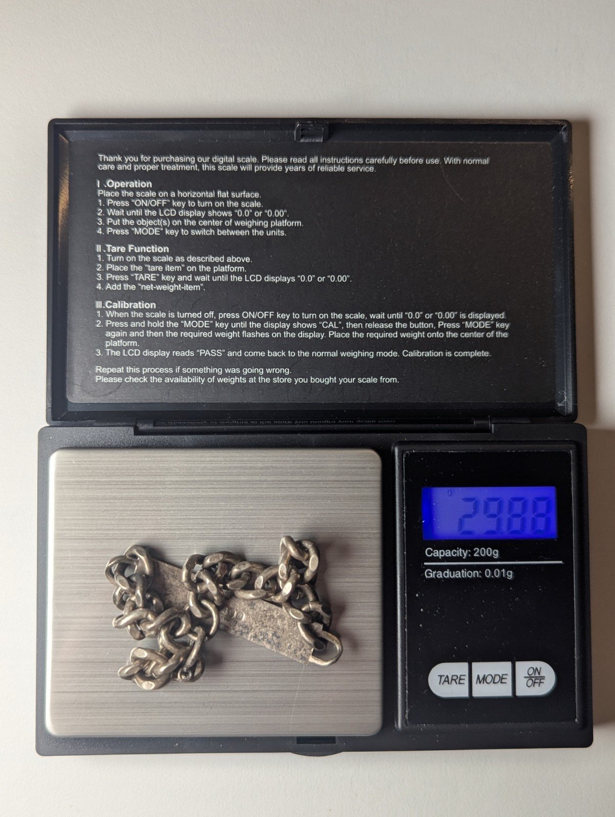 Vintage Sterling Silver ID Tag Chain Link Bracelet | 20.5cm | 29.88g 925 Silver - Image 6