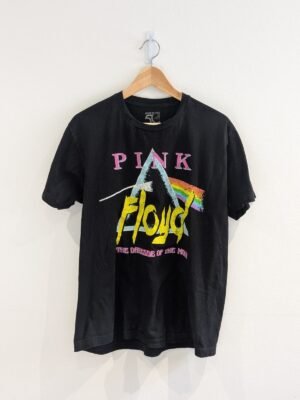 Vintage Style Pink Floyd The Darkside Of The Moon  Black T Shirt Size Large