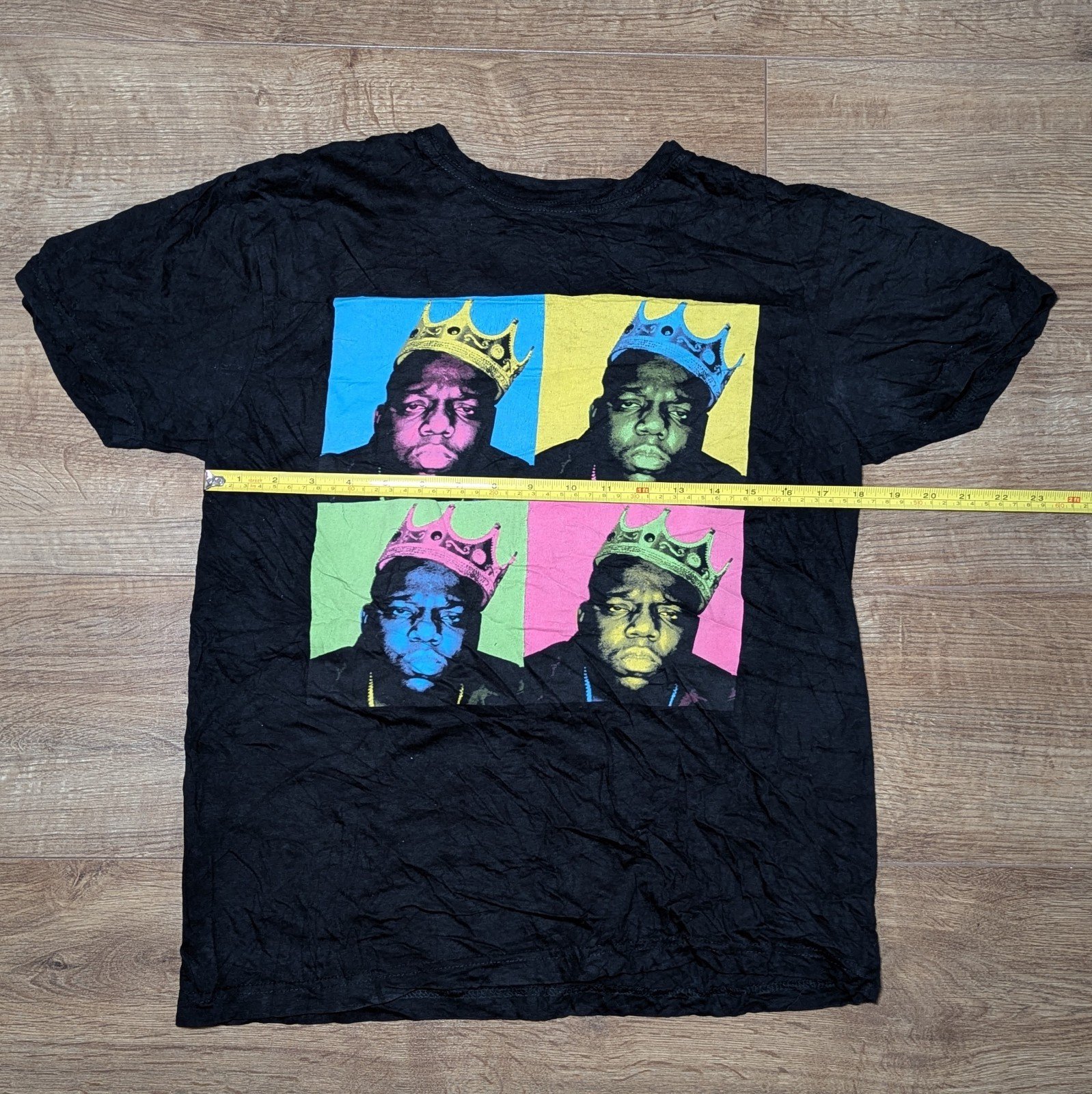 Vintage Style The Notorious B.I.G 4 Face Black T Shirt Size Medium - Image 3