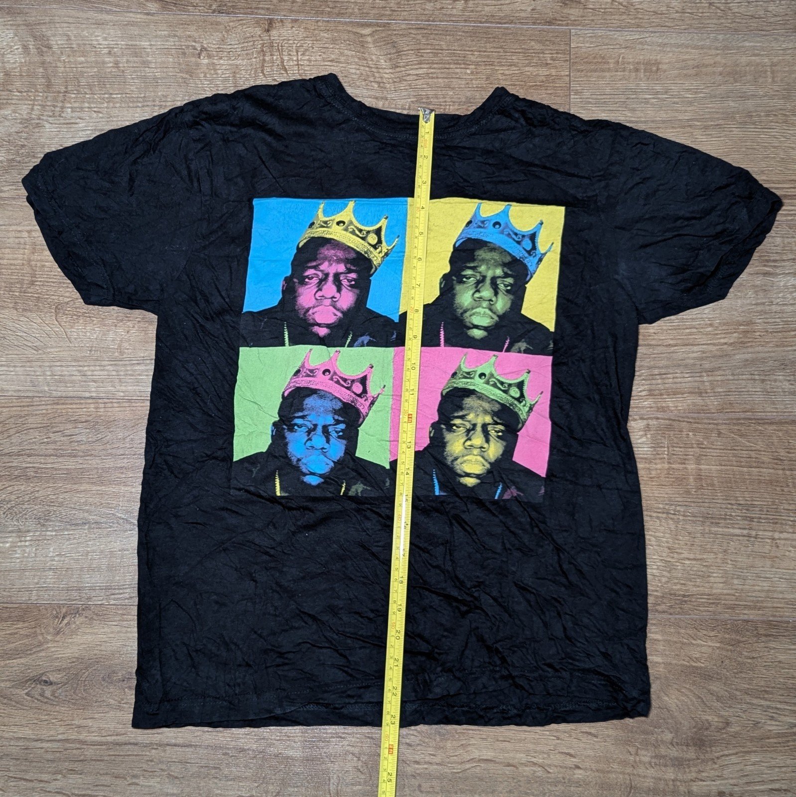 Vintage Style The Notorious B.I.G 4 Face Black T Shirt Size Medium - Image 4