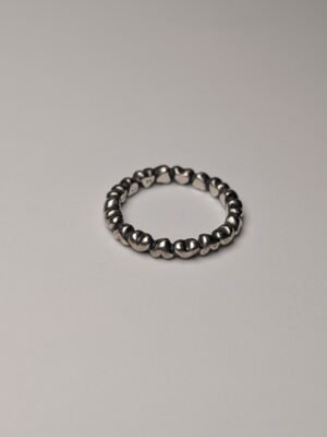 Genuine Pandora Sterling Silver Retired Band Of Hearts Ring | Size K | S925