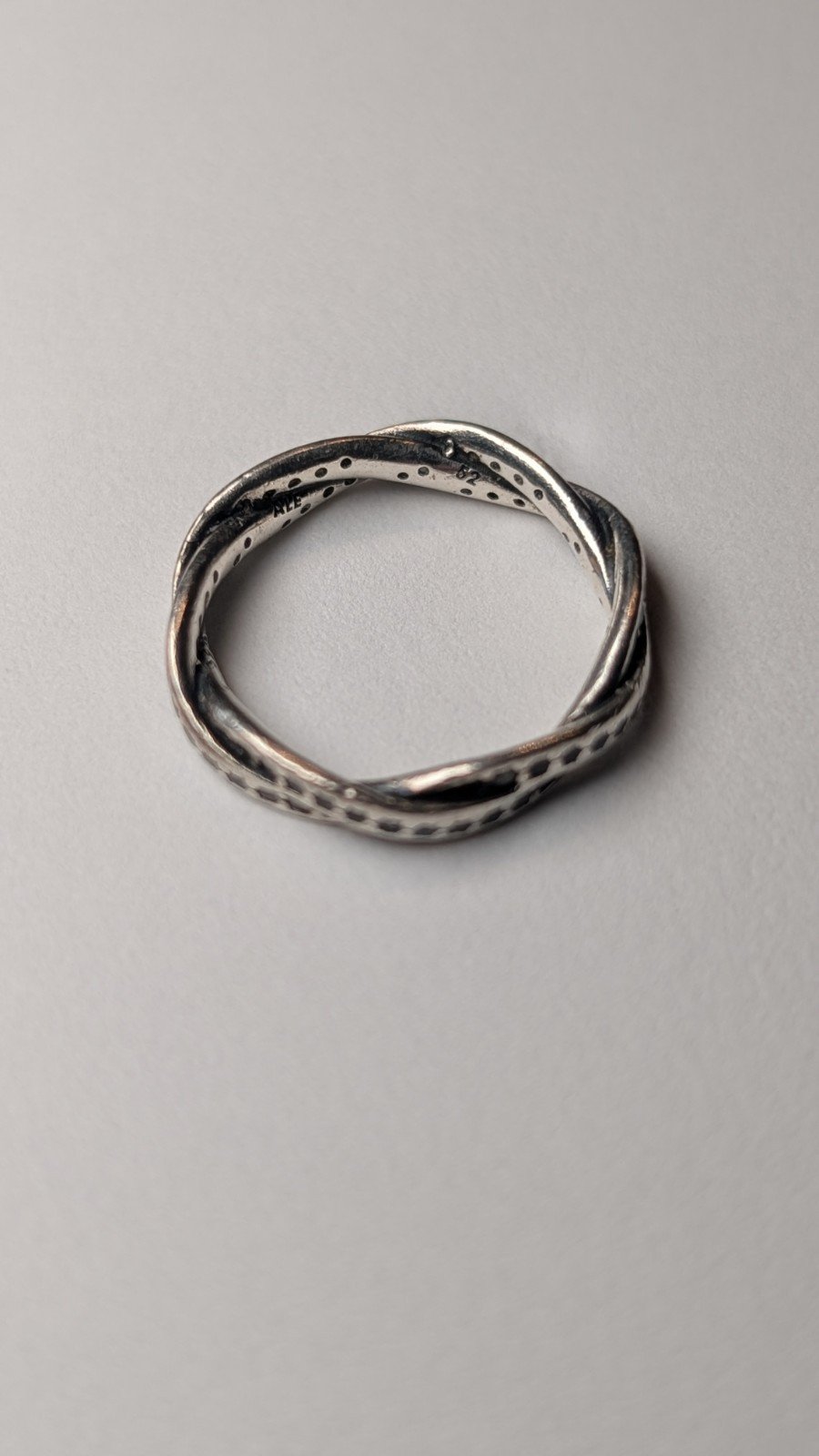 Genuine Pandora Sterling Silver Clear CZ Stones Ring | Size M | S925 Silver - Image 2