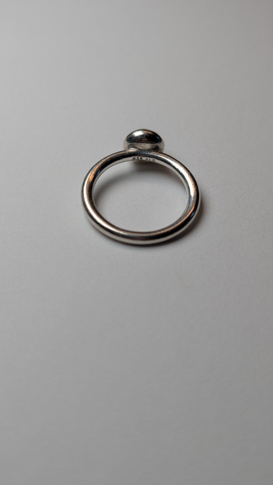 Genuine Pandora Sterling Silver Carnelian Ring | Size P - Image 3