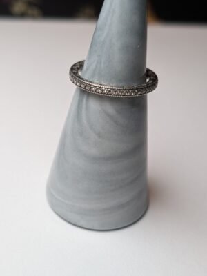 Genuine Pandora Sterling Silver Sparkle & Hearts Ring | Size N 1/2 | S925 Silver