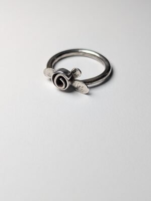 Vintage Sterling Silver Flower Ring | Size P 1/2 | 925 Silver