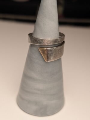 Vintage Sterling Silver Swirl Band Ring | Size M | 925