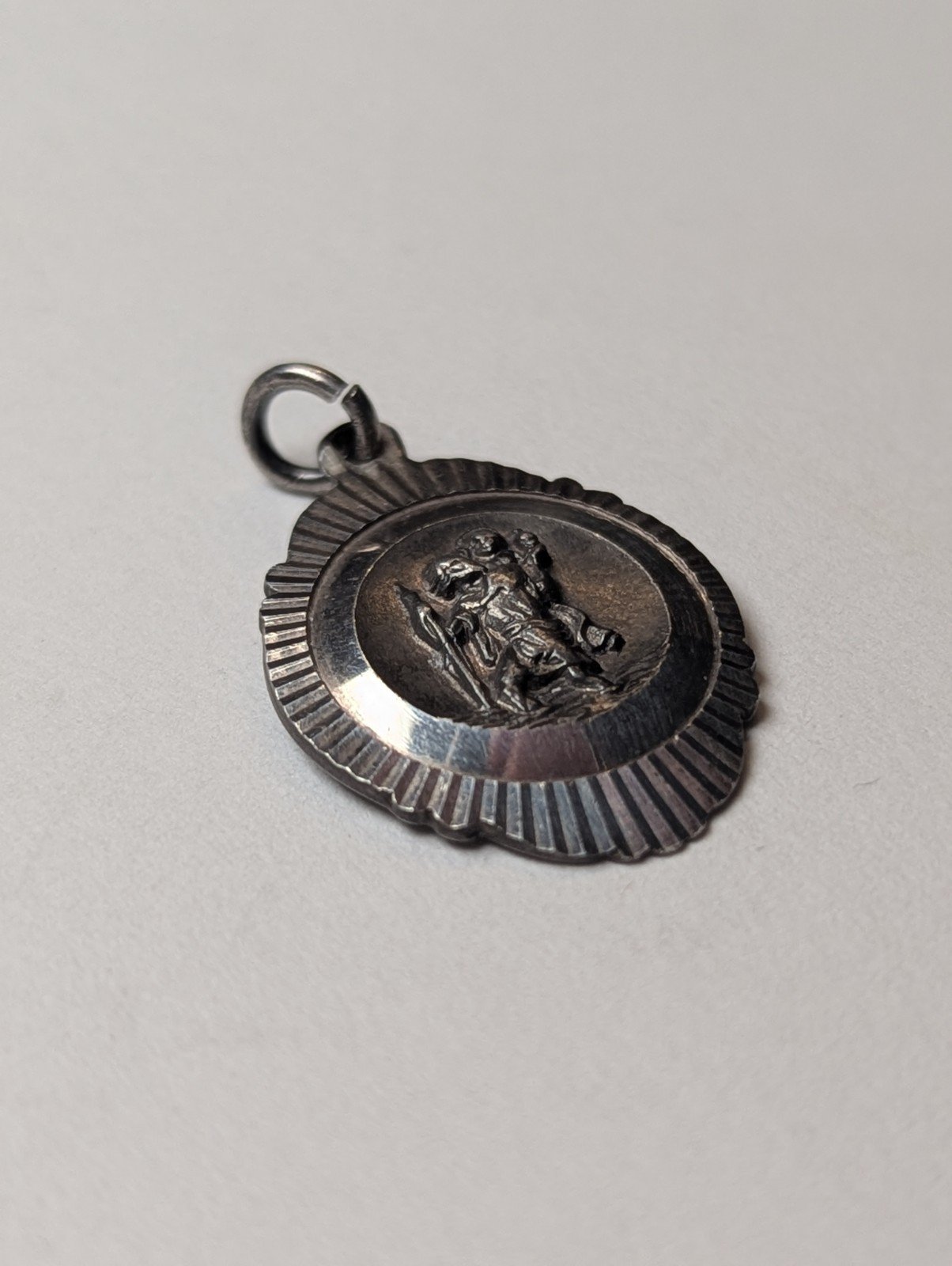 Vintage Sterling Silver Georg Jensen St Christopher Pendant | 3.67g | 925 Silver