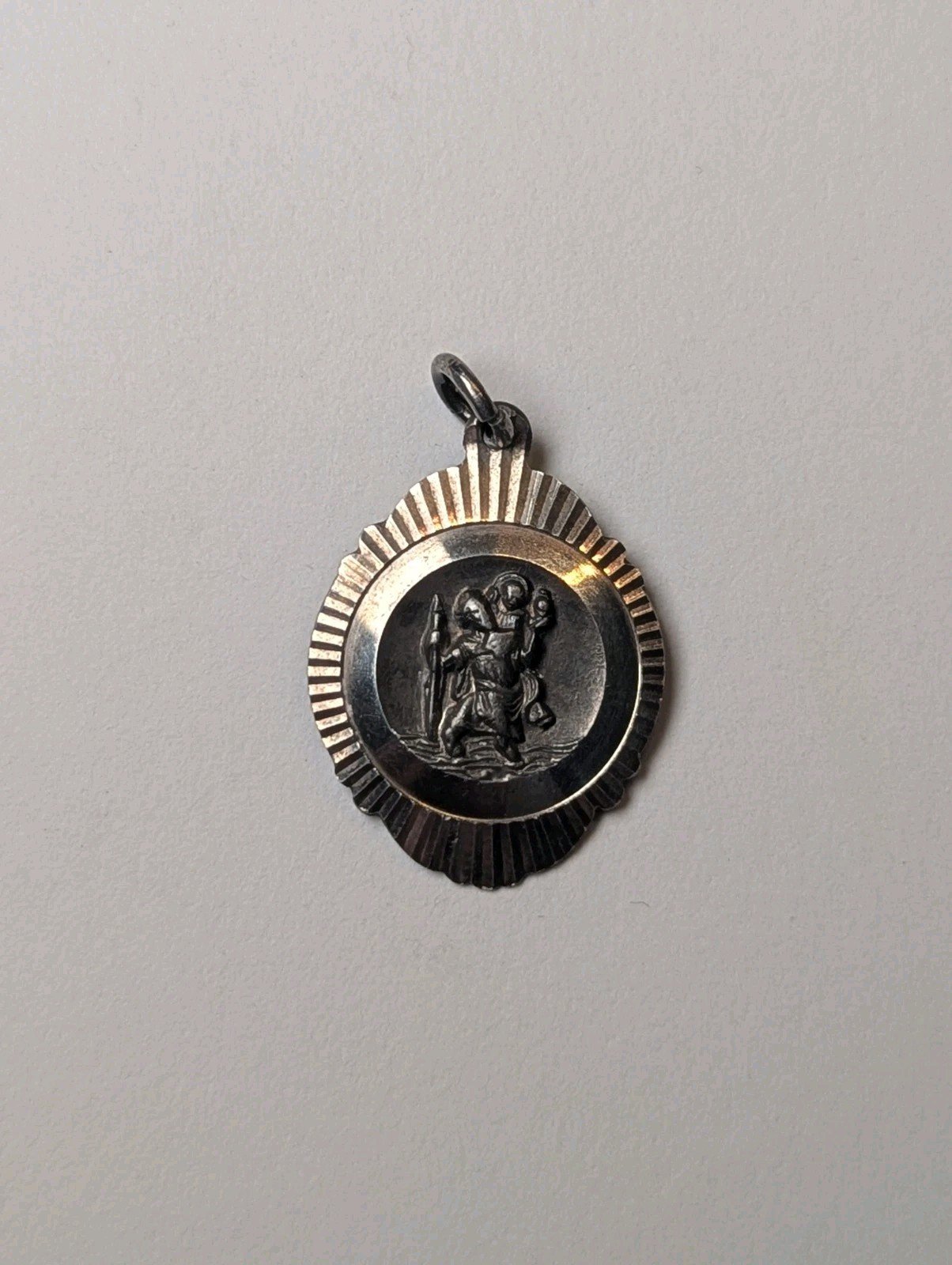 Vintage Sterling Silver Georg Jensen St Christopher Pendant | 3.67g | 925 Silver - Image 4