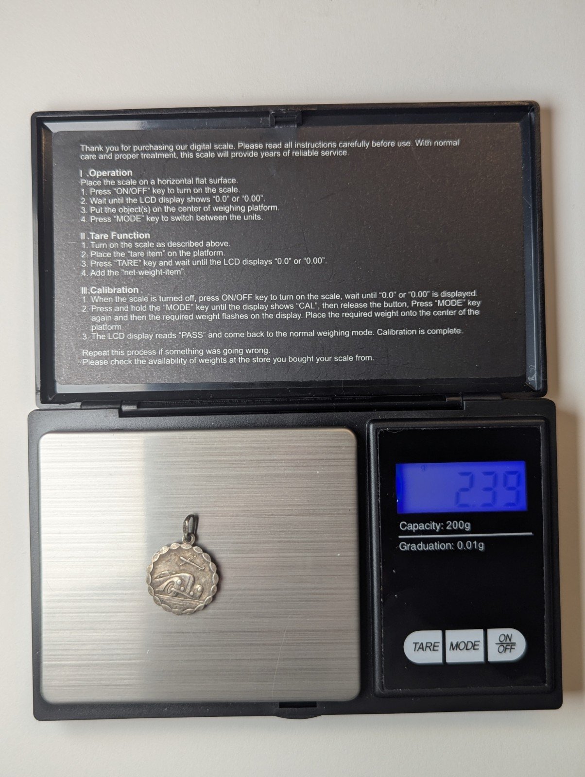 Vintage Sterling Silver St Christopher Pendant | 2.39g | 925 | Automobile Design - Image 11