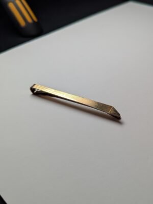 Vintage Sterling Silver 9ct Gold on Silver Men's Tie Clip | 925 Silver Tie Clip