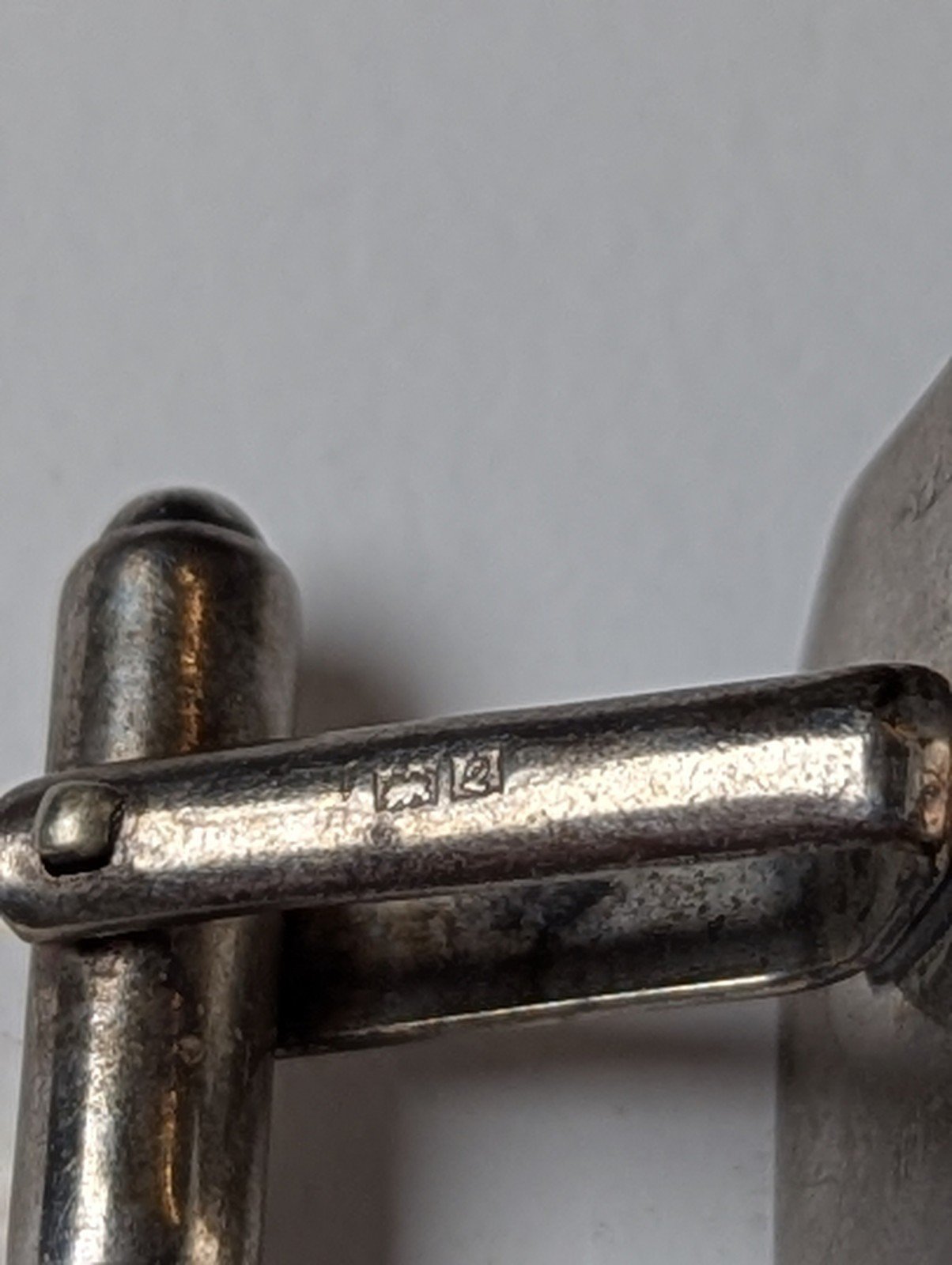 Vintage Sterling Silver Square Etched Sunburst Men's Cufflinks | 925 Silver - Image 11