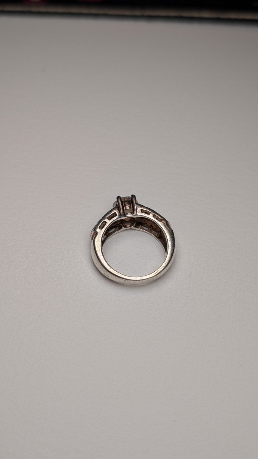 Vintage Sterling Silver Clear CZ Stones Ring | Size L 1/2 | 925 Silver - Image 7