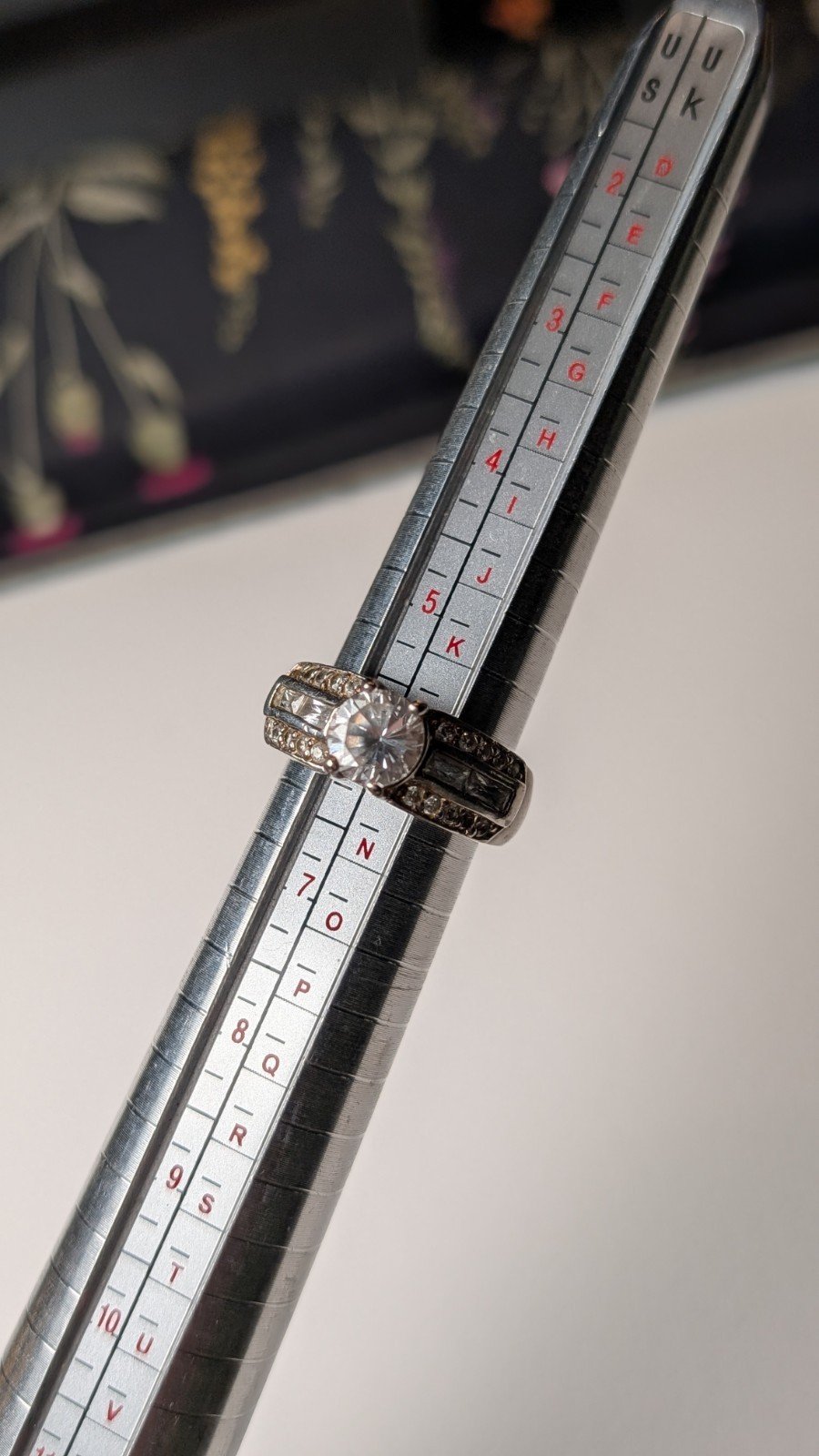 Vintage Sterling Silver Clear CZ Stones Ring | Size L 1/2 | 925 Silver - Image 13