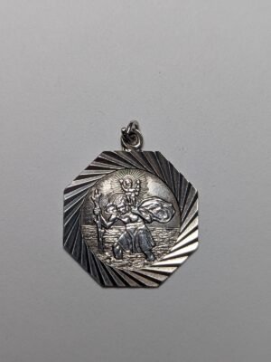 Vintage Sterling Silver St Christopher Pendant | 2.60g | 925 Silver
