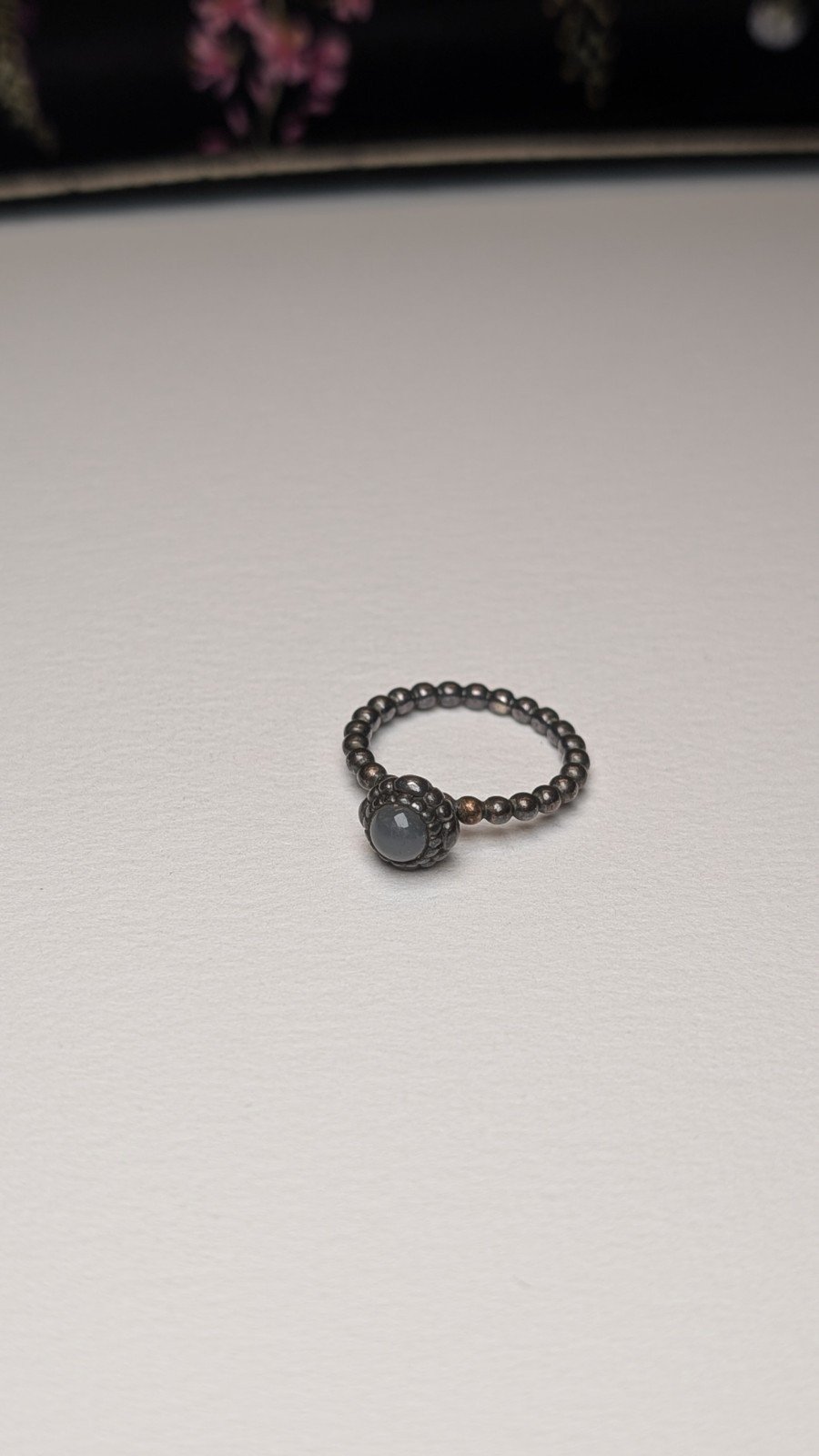 Genuine Sterling Silver Pandora June Moonstone Birthstone Ring | Size K | S925 - Image 2