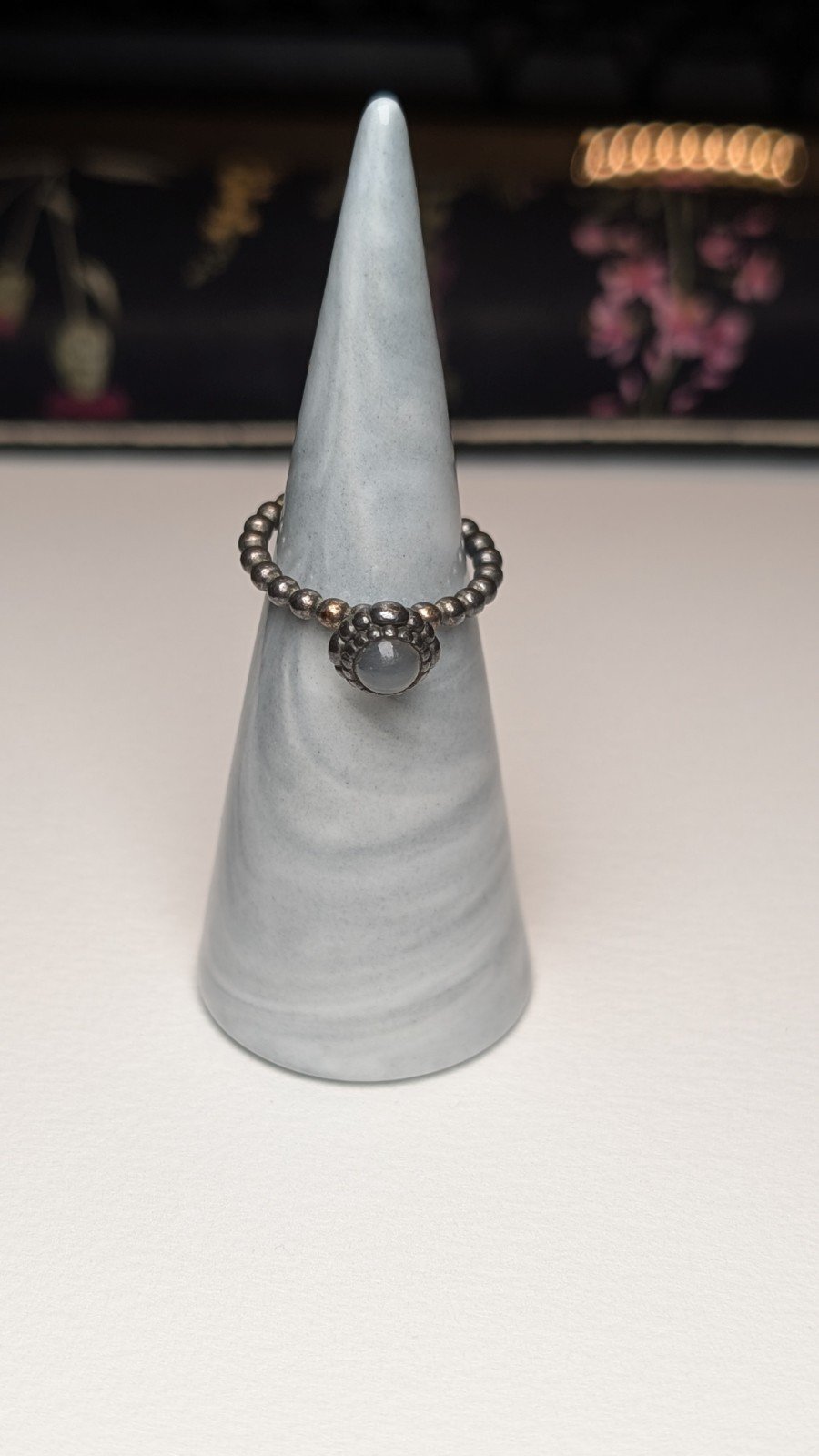 Genuine Sterling Silver Pandora June Moonstone Birthstone Ring | Size K | S925 - Image 5