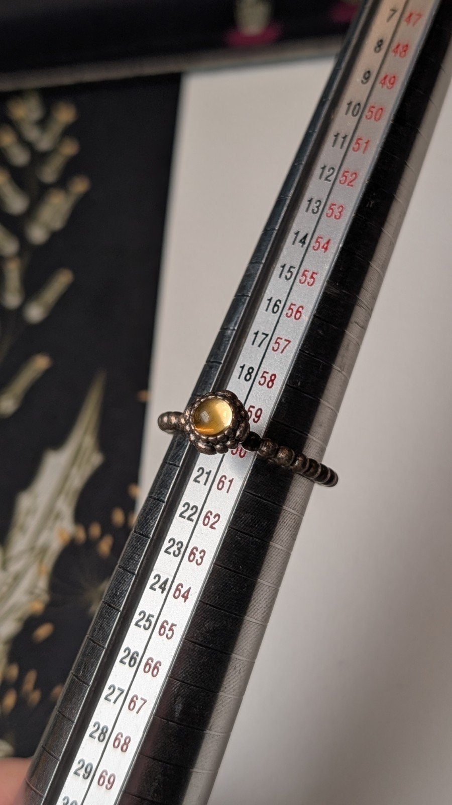 Genuine Sterling Silver Pandora November Citrine Birthstone Ring | Size S | S925 - Image 8