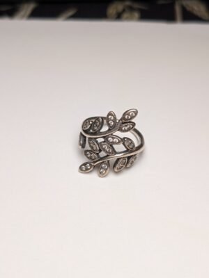 Genuine Sterling Silver Pandora Flower Cocktail Ring | Size N 1/2 | S925 ALE