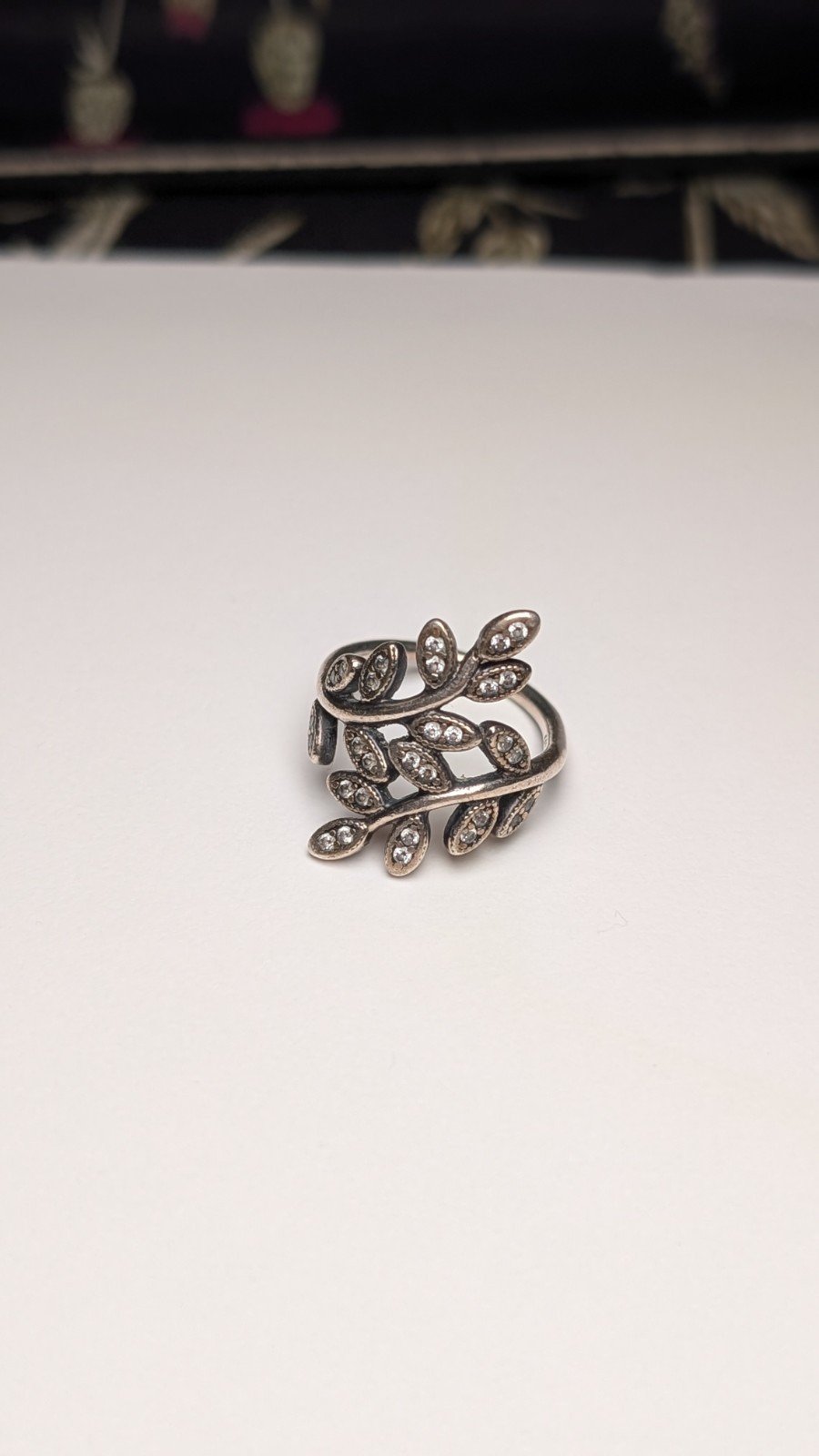 Genuine Sterling Silver Pandora Flower Cocktail Ring | Size N 1/2 | S925 ALE