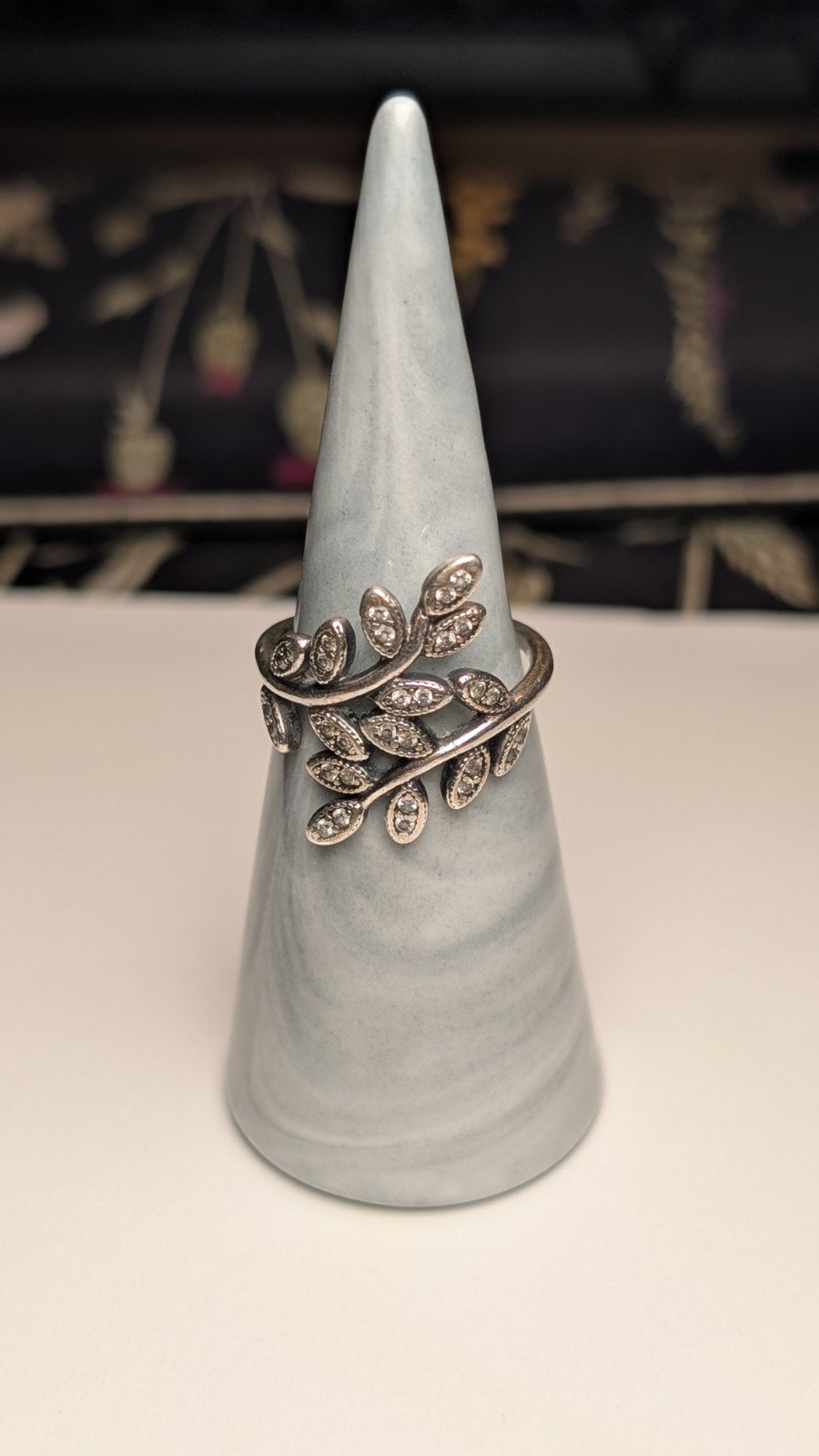 Genuine Sterling Silver Pandora Flower Cocktail Ring | Size N 1/2 | S925 ALE - Image 2